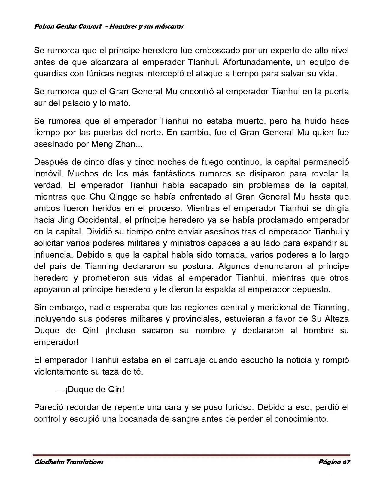 Poison Genious Consort (Novela) - Capítulo 364 - Página 67 - LectorTMOo