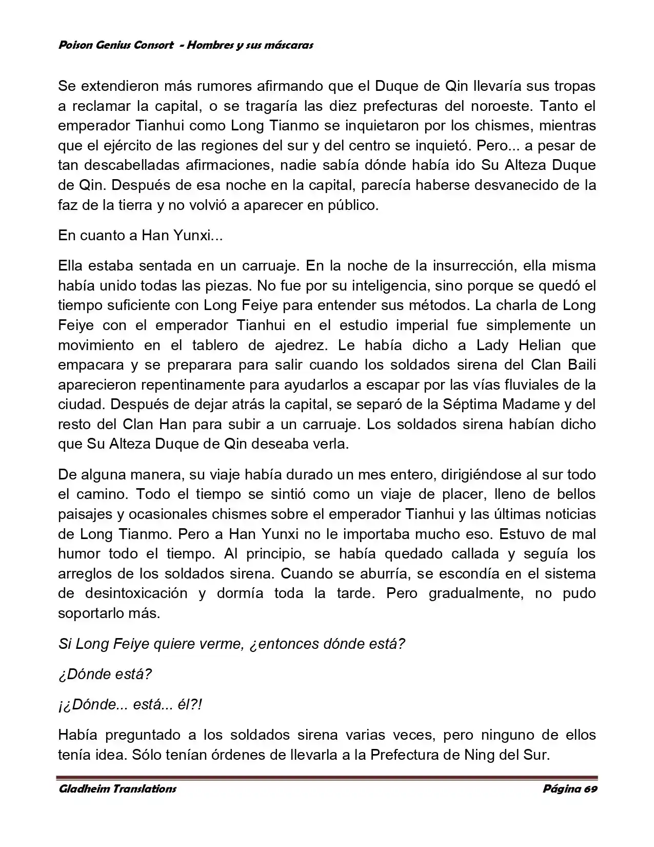 Poison Genious Consort (Novela) - Capítulo 364 - Página 69 - LectorTMOo