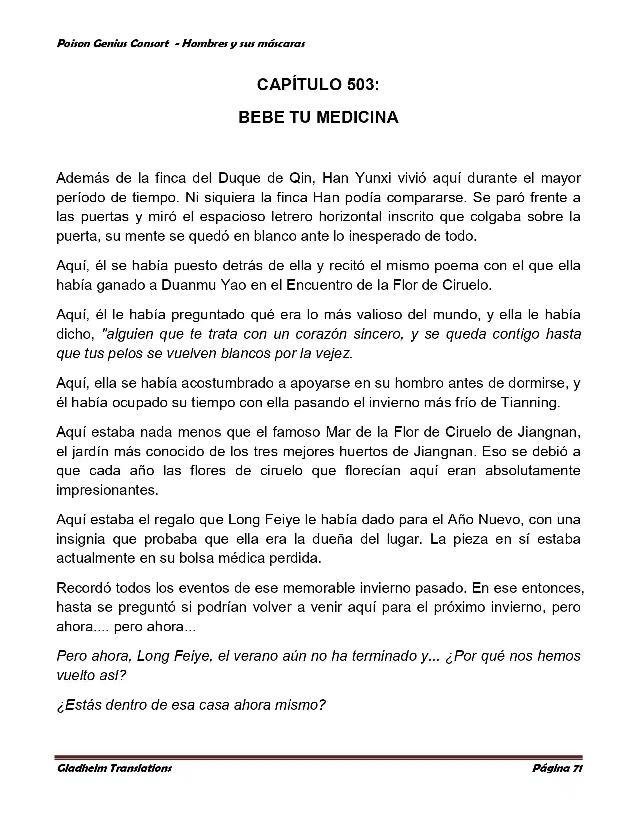 Poison Genious Consort (Novela) - Capítulo 364 - Página 71 - LectorTMOo