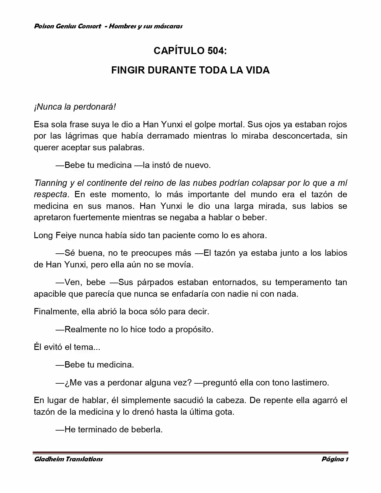 Poison Genious Consort (Novela) - Capítulo 365 - Página 1 - LectorTMOo