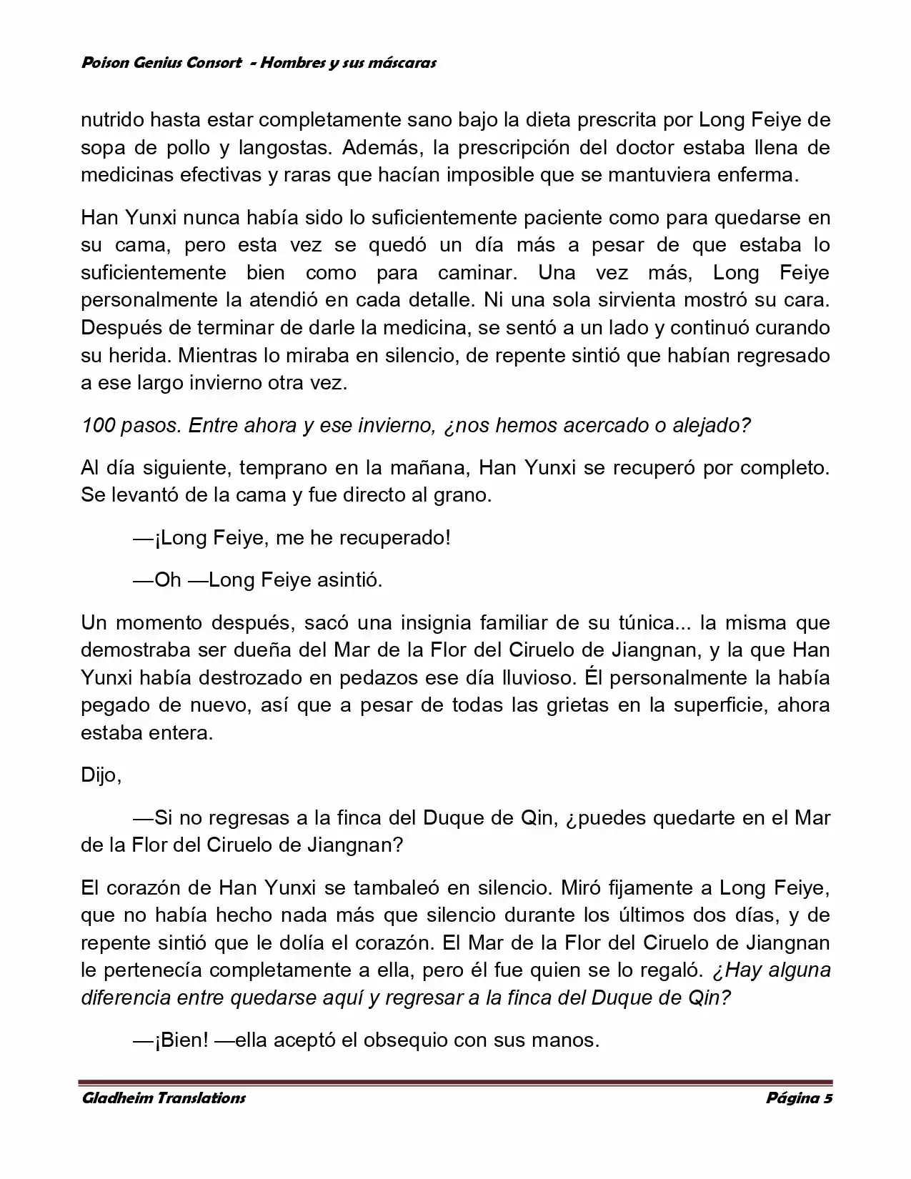 Poison Genious Consort (Novela) - Capítulo 365 - Página 5 - LectorTMOo
