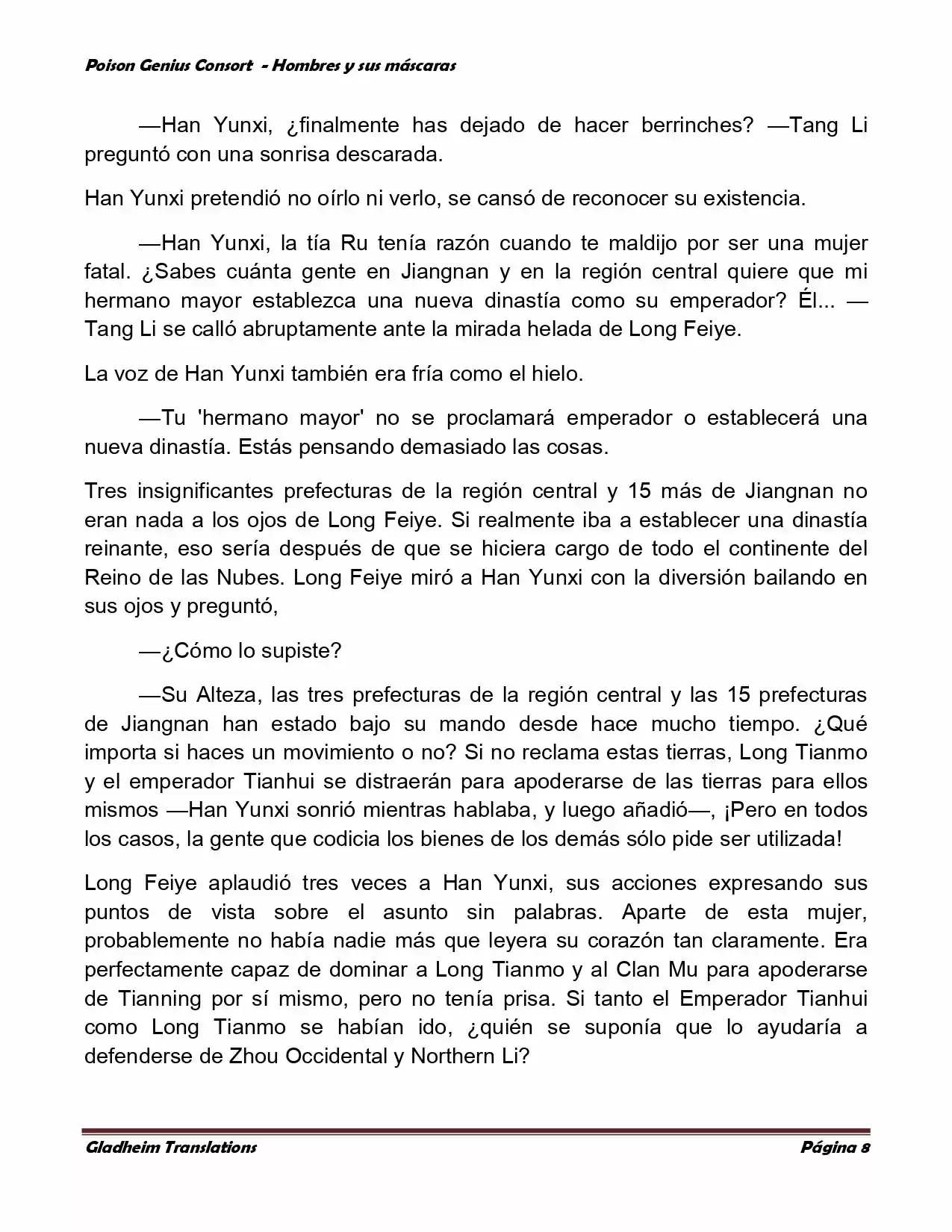 Poison Genious Consort (Novela) - Capítulo 365 - Página 8 - LectorTMOo