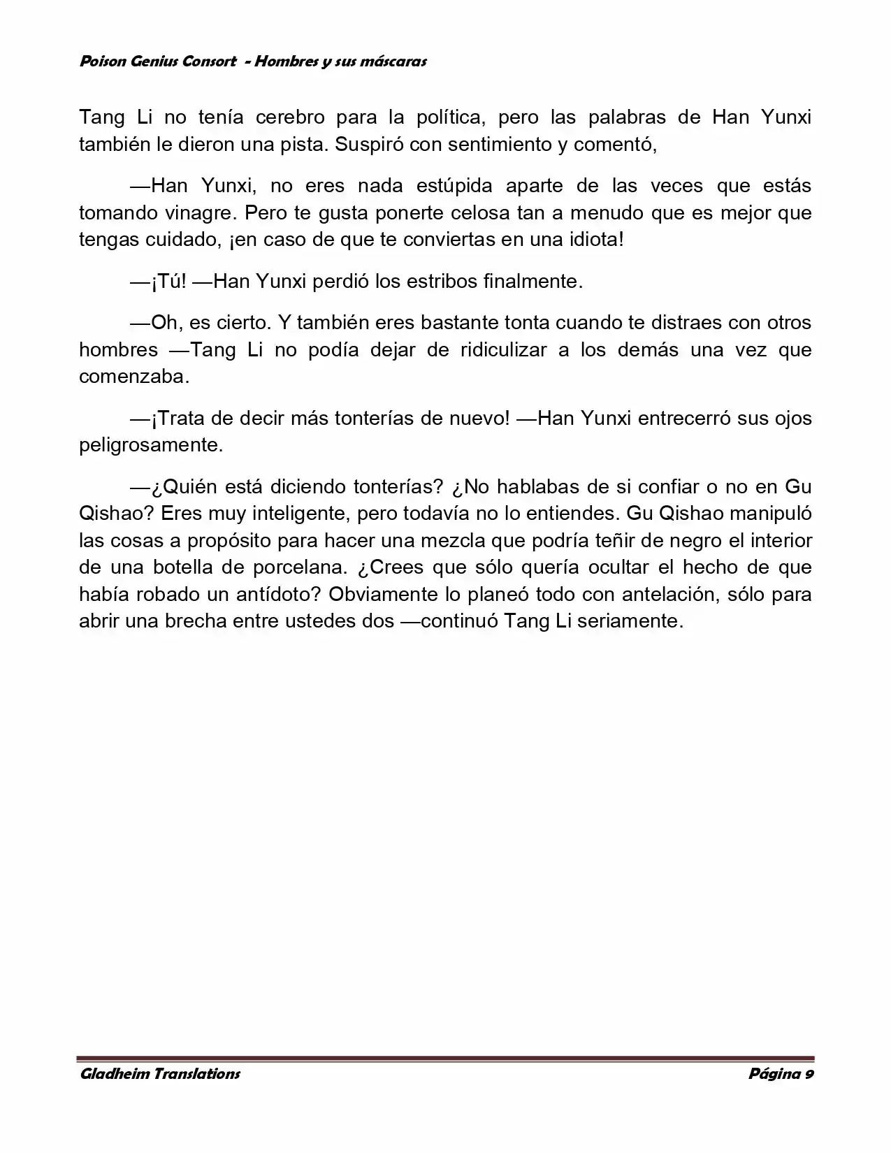 Poison Genious Consort (Novela) - Capítulo 365 - Página 9 - LectorTMOo