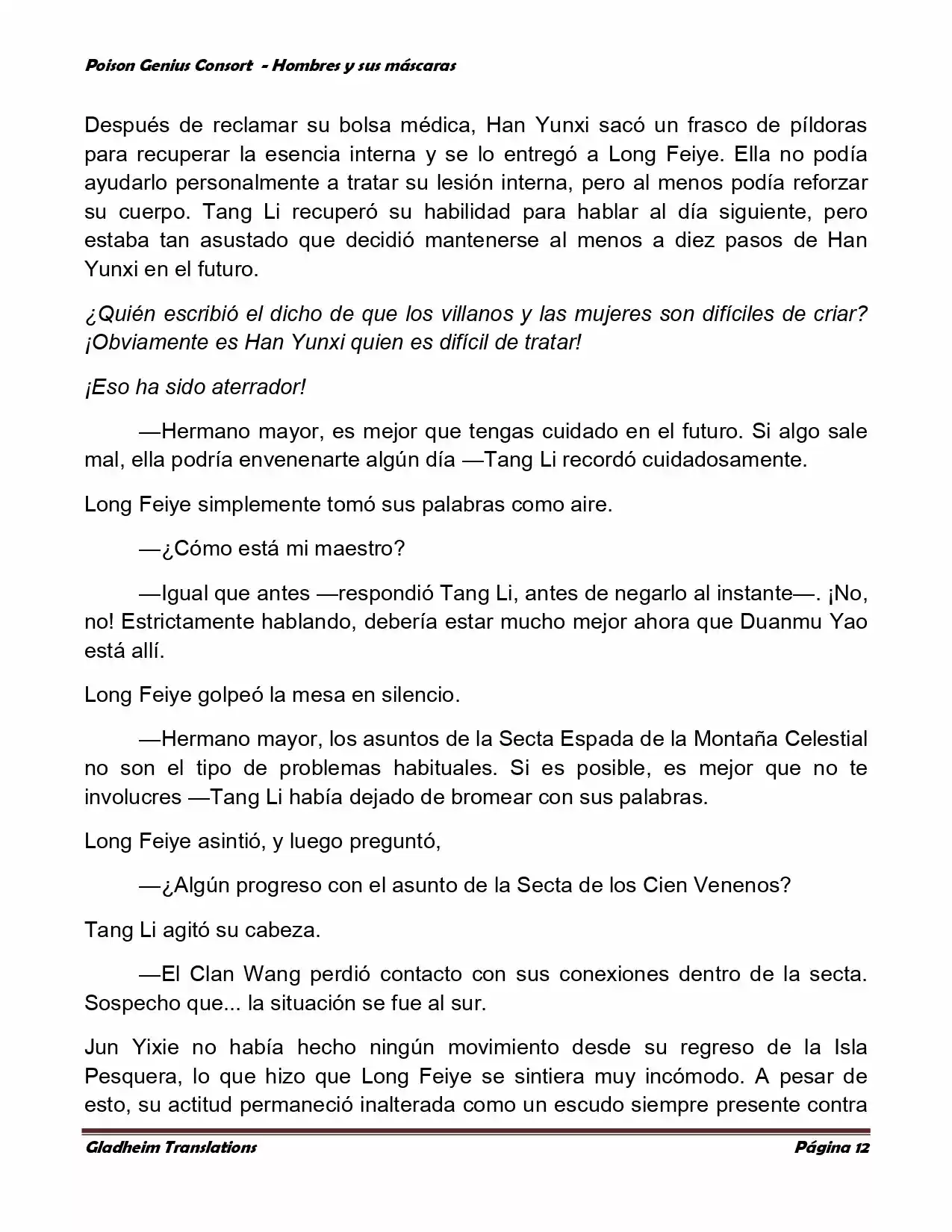 Poison Genious Consort (Novela) - Capítulo 365 - Página 12 - LectorTMOo