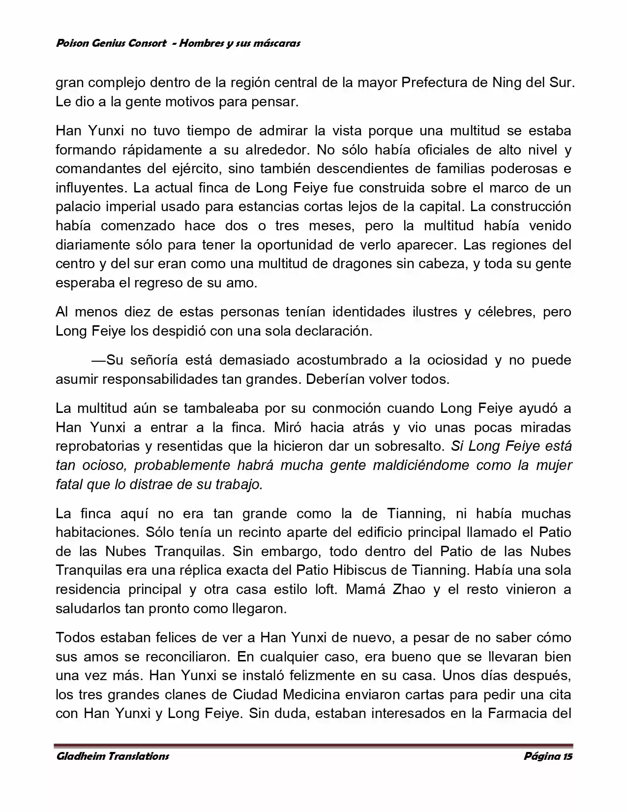 Poison Genious Consort (Novela) - Capítulo 365 - Página 15 - LectorTMOo