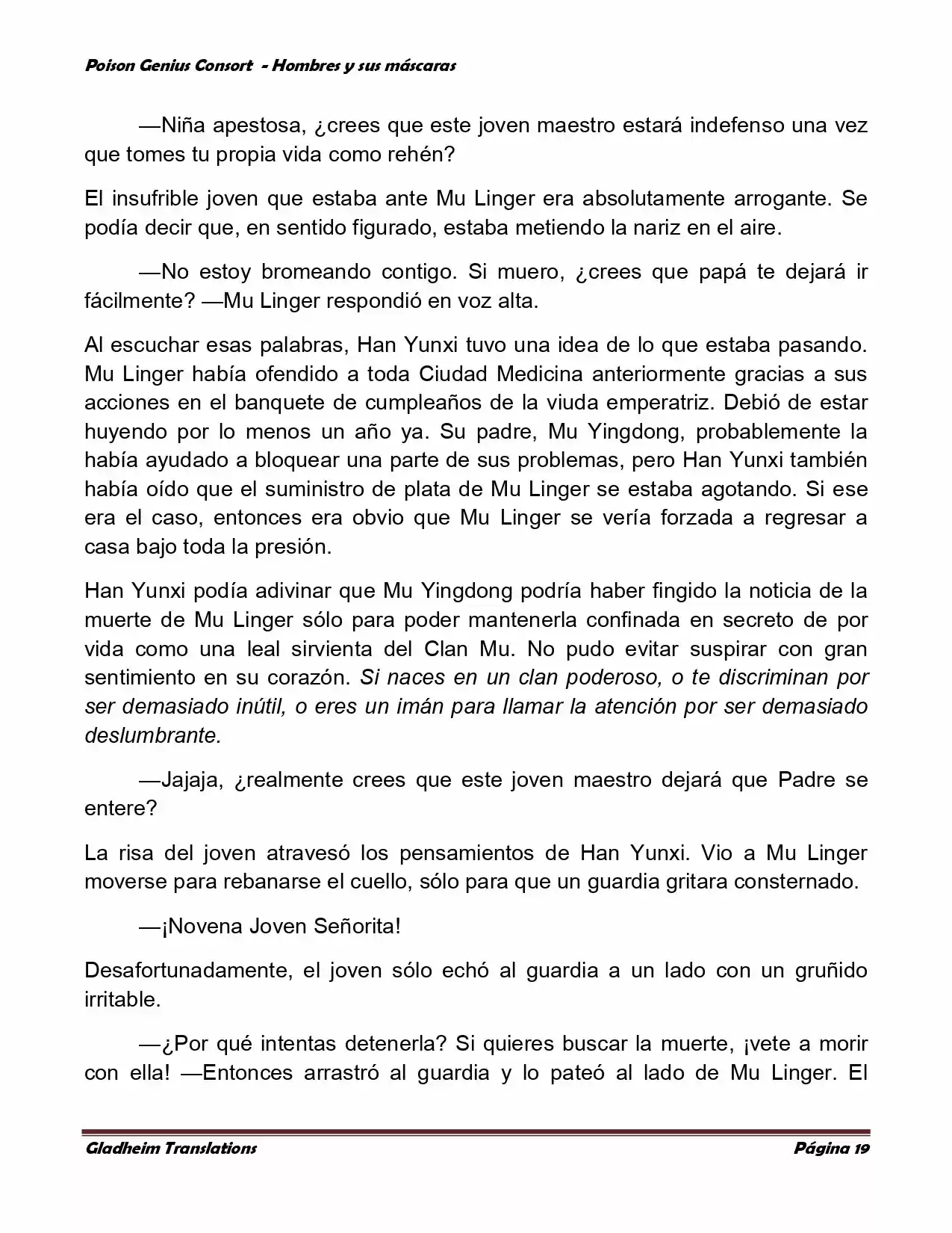 Poison Genious Consort (Novela) - Capítulo 365 - Página 19 - LectorTMOo