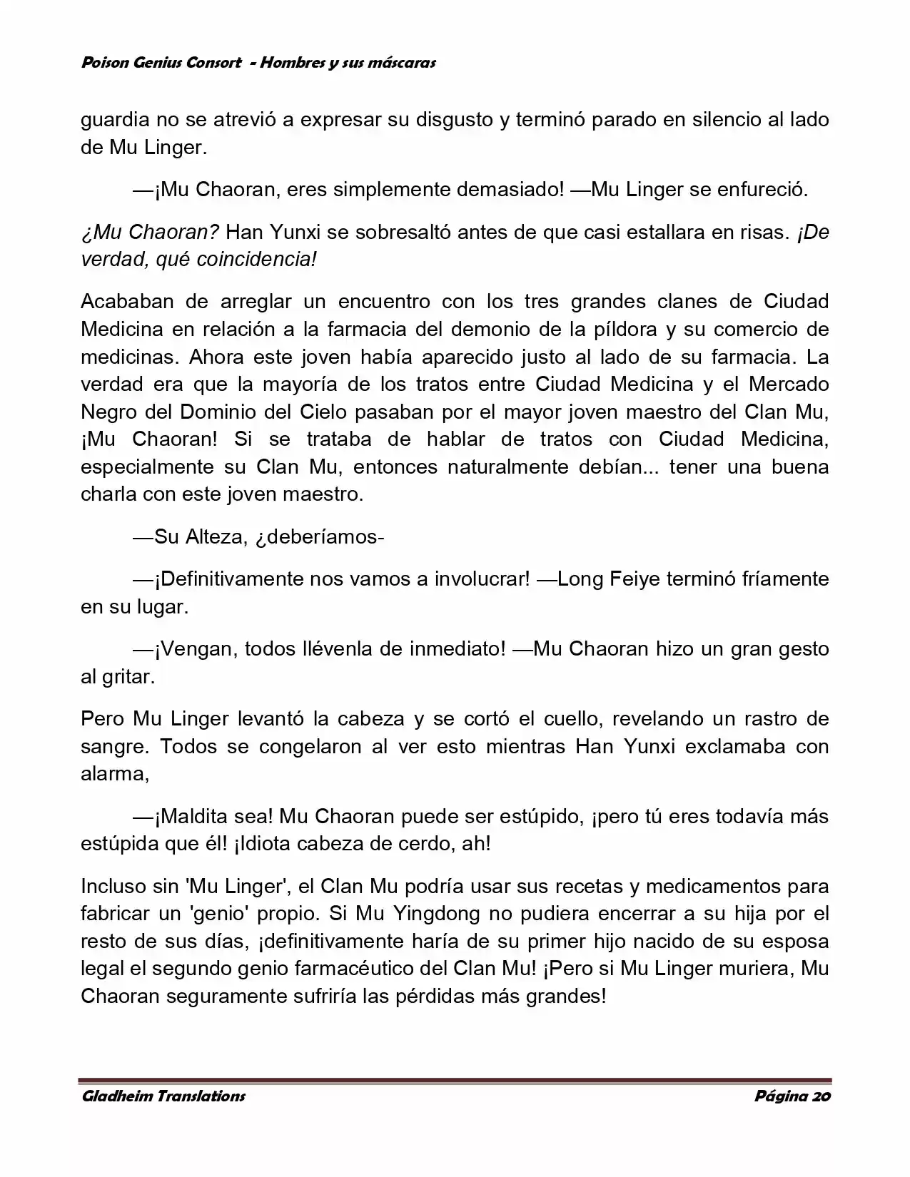 Poison Genious Consort (Novela) - Capítulo 365 - Página 20 - LectorTMOo