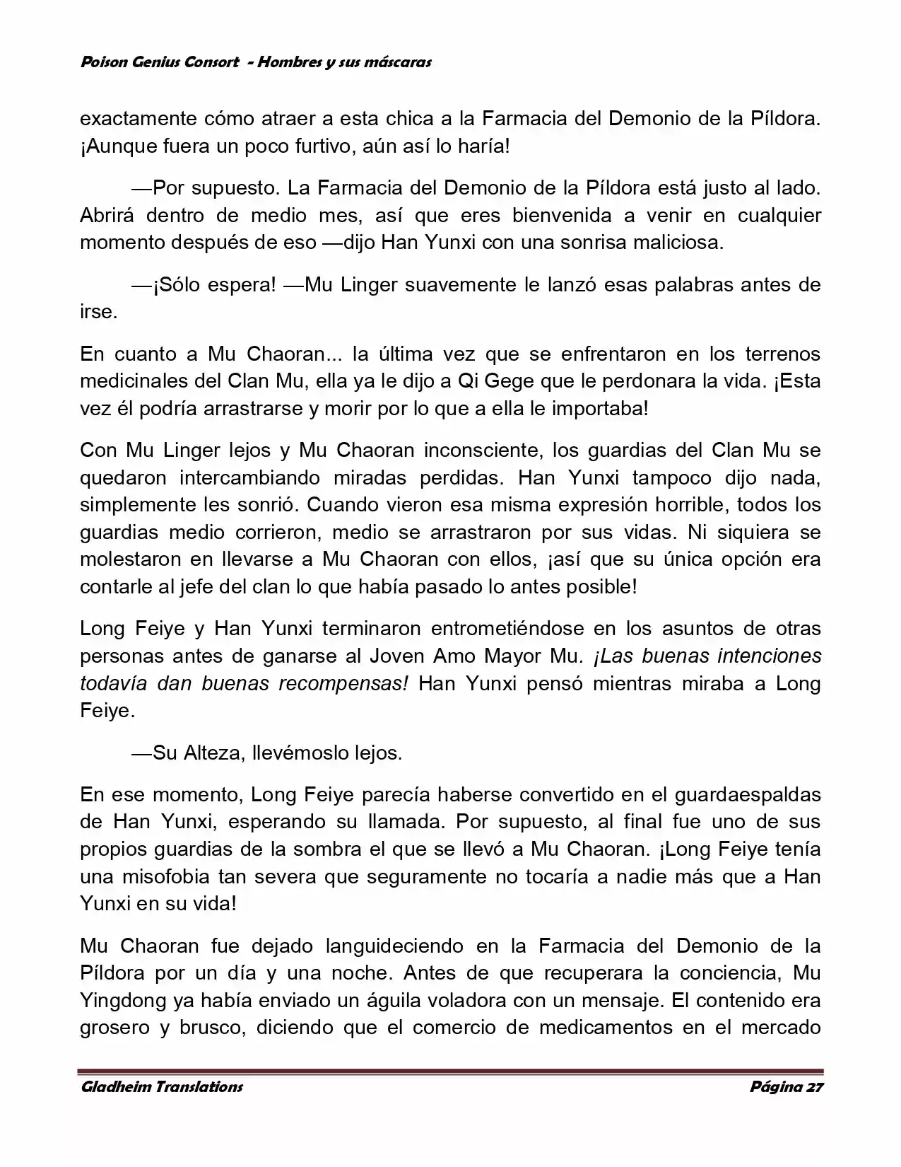 Poison Genious Consort (Novela) - Capítulo 365 - Página 27 - LectorTMOo