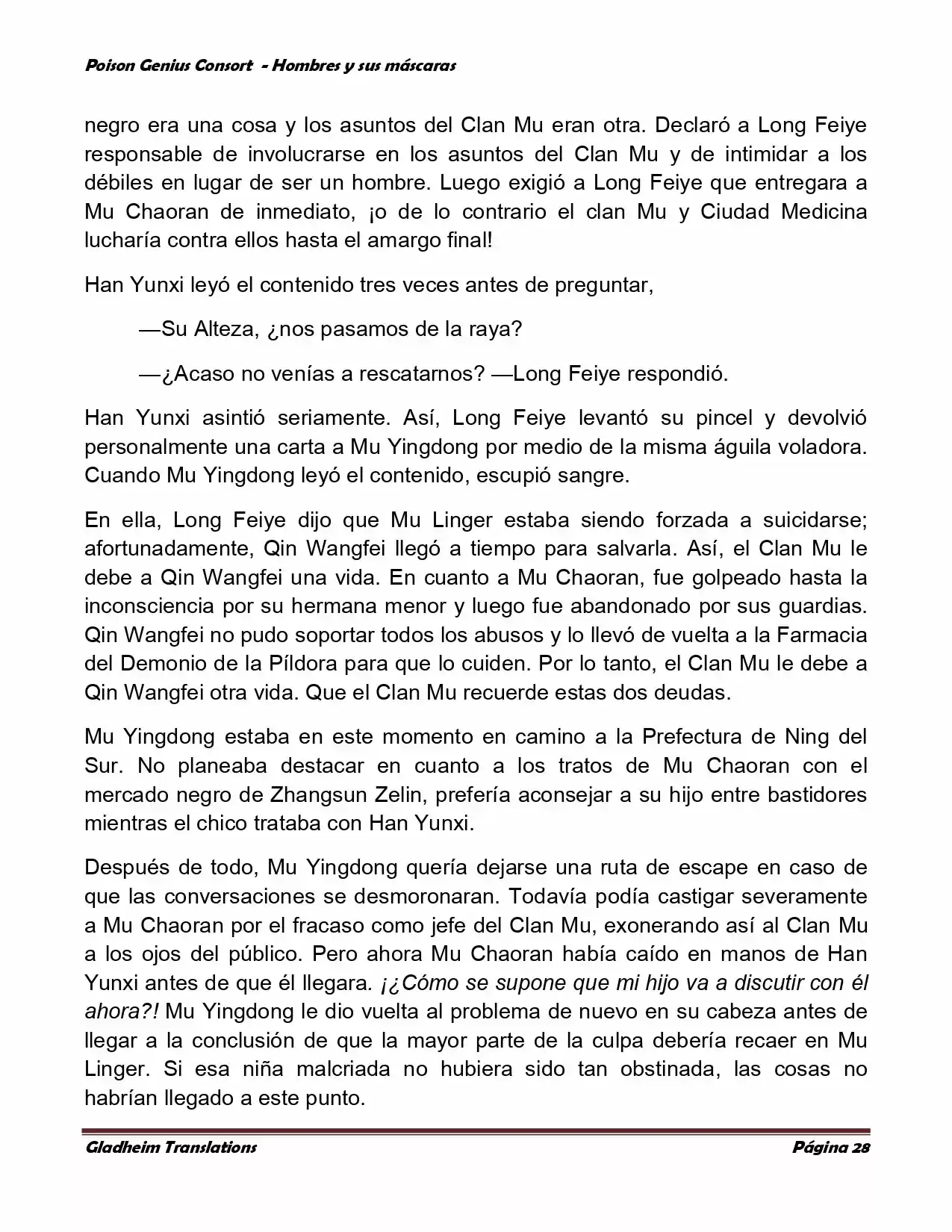 Poison Genious Consort (Novela) - Capítulo 365 - Página 28 - LectorTMOo