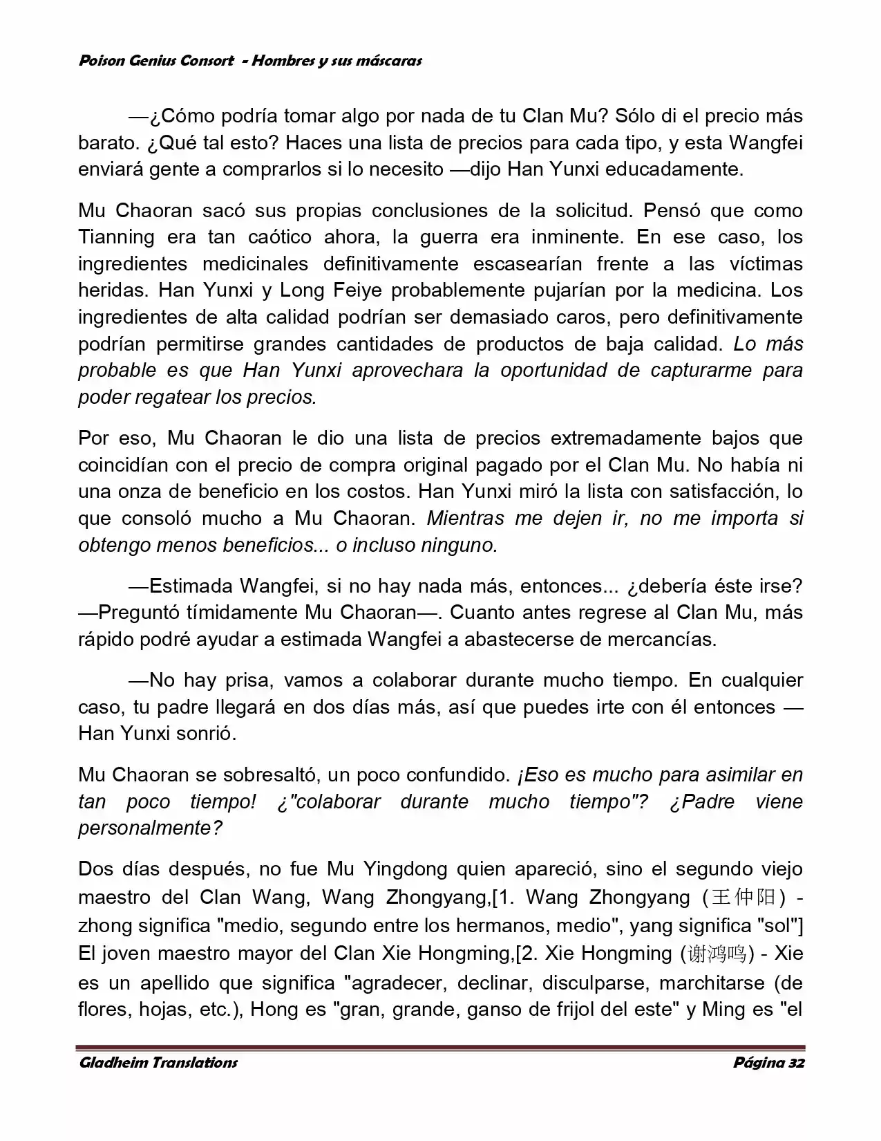 Poison Genious Consort (Novela) - Capítulo 365 - Página 32 - LectorTMOo