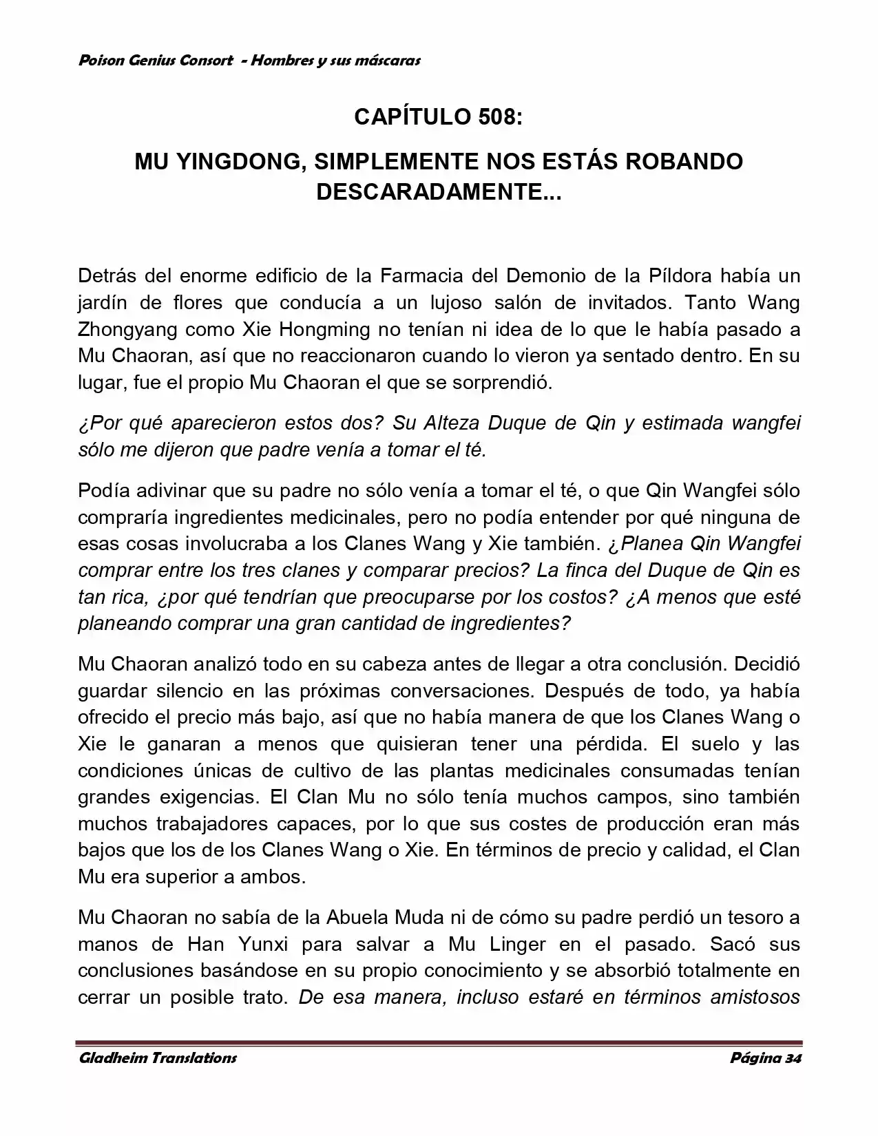 Poison Genious Consort (Novela) - Capítulo 365 - Página 34 - LectorTMOo