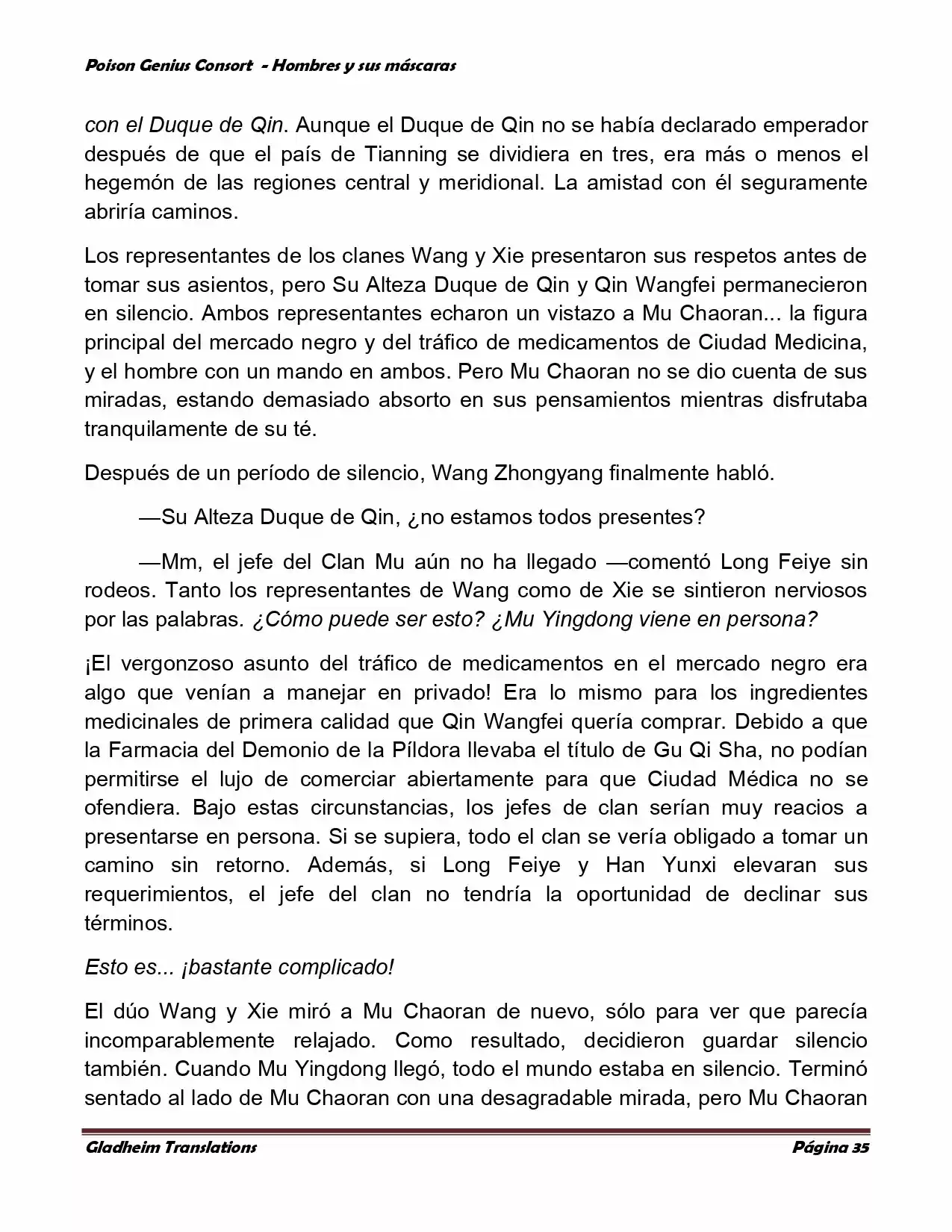 Poison Genious Consort (Novela) - Capítulo 365 - Página 35 - LectorTMOo