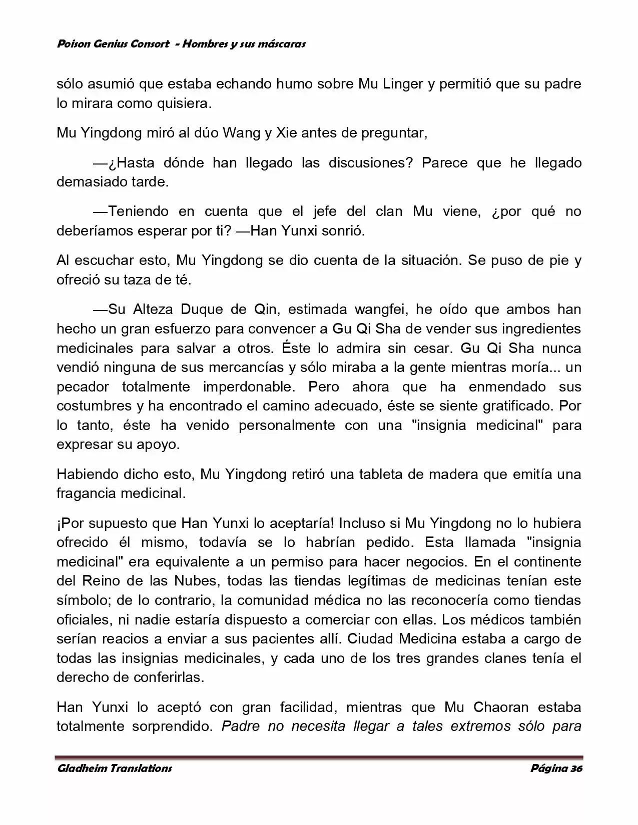 Poison Genious Consort (Novela) - Capítulo 365 - Página 36 - LectorTMOo