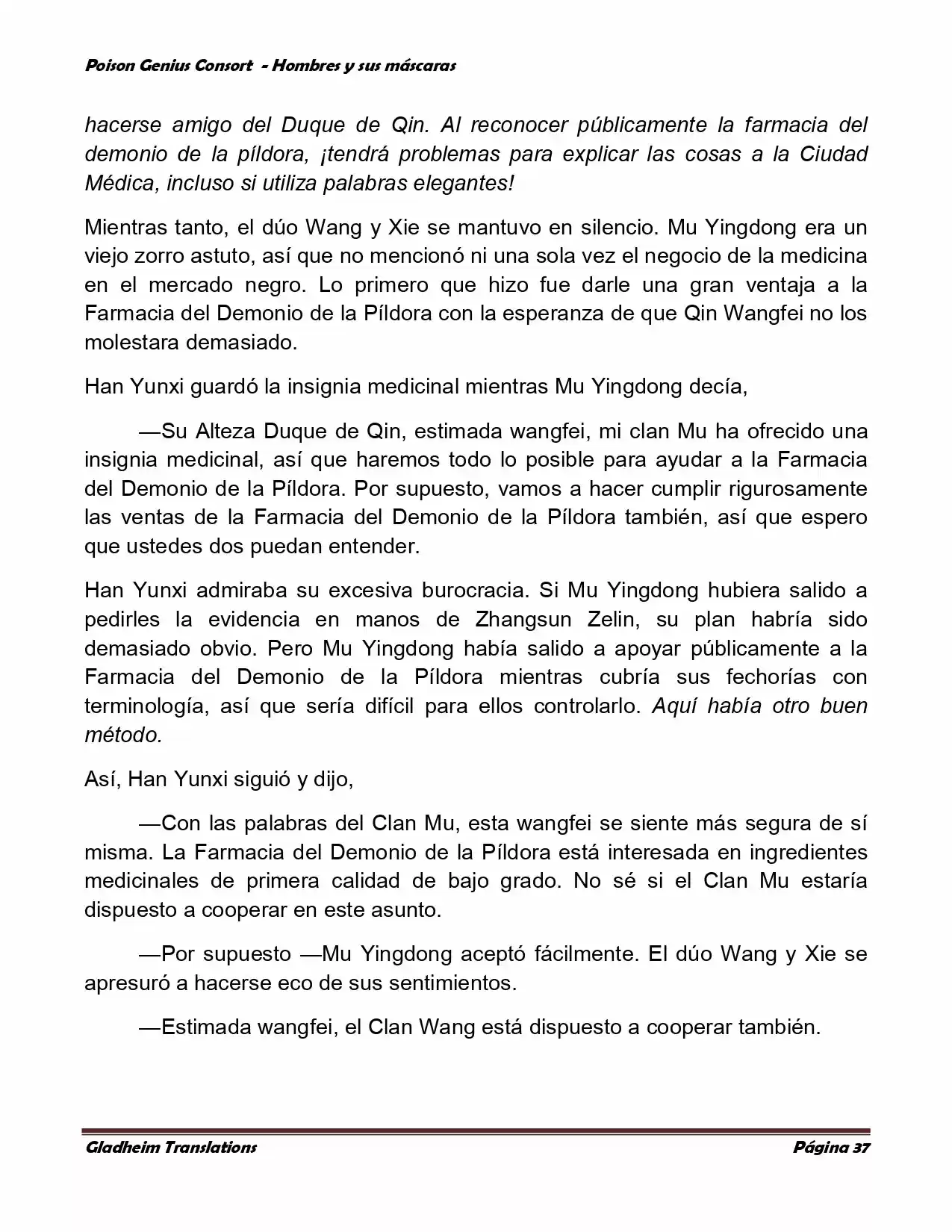 Poison Genious Consort (Novela) - Capítulo 365 - Página 37 - LectorTMOo