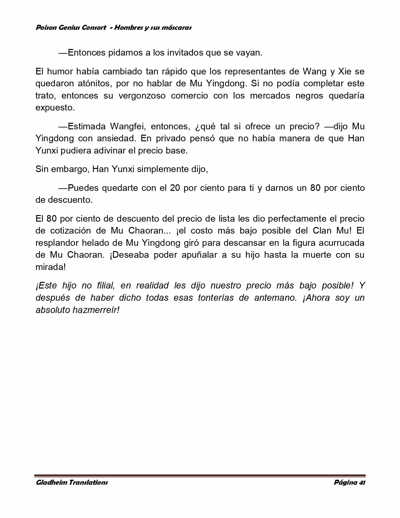 Poison Genious Consort (Novela) - Capítulo 365 - Página 41 - LectorTMOo
