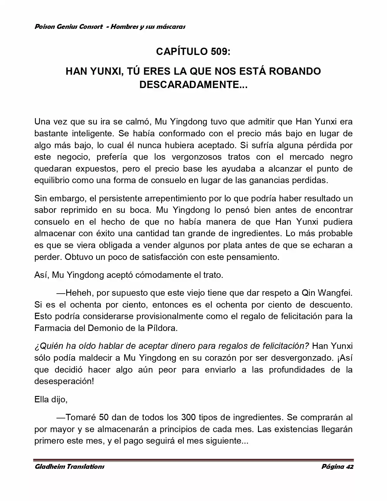Poison Genious Consort (Novela) - Capítulo 365 - Página 42 - LectorTMOo