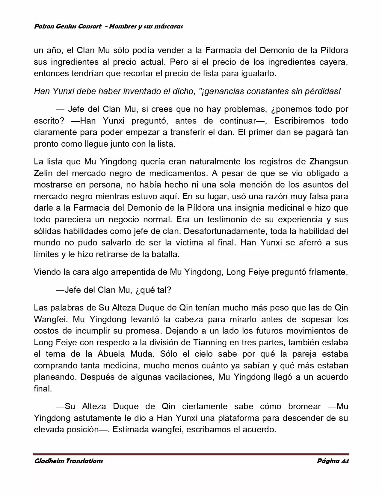 Poison Genious Consort (Novela) - Capítulo 365 - Página 44 - LectorTMOo