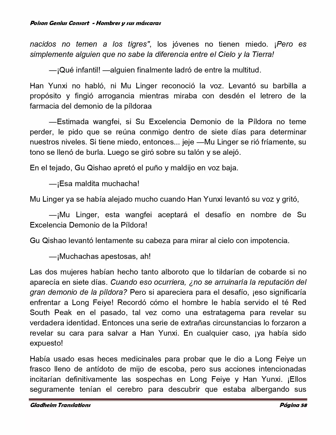 Poison Genious Consort (Novela) - Capítulo 365 - Página 58 - LectorTMOo
