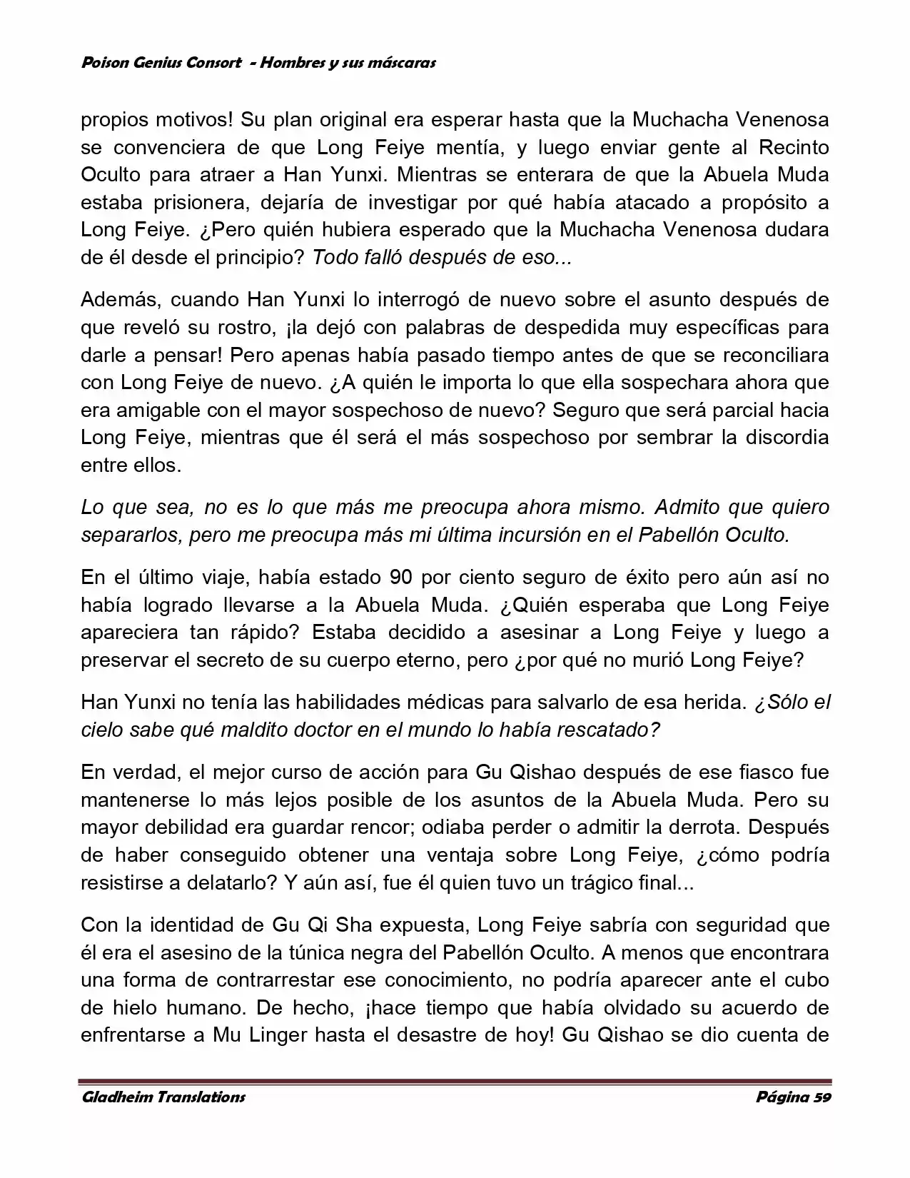 Poison Genious Consort (Novela) - Capítulo 365 - Página 59 - LectorTMOo