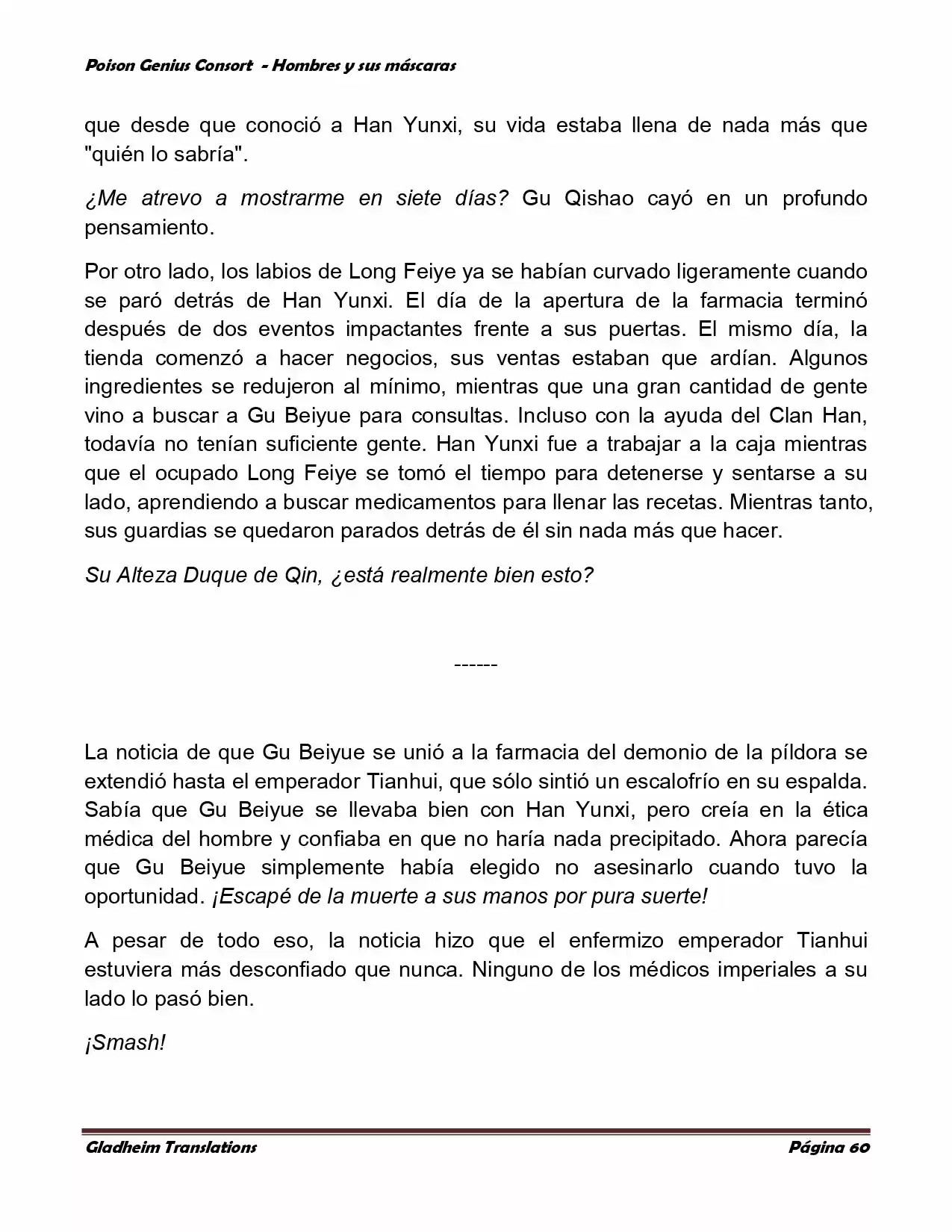 Poison Genious Consort (Novela) - Capítulo 365 - Página 60 - LectorTMOo