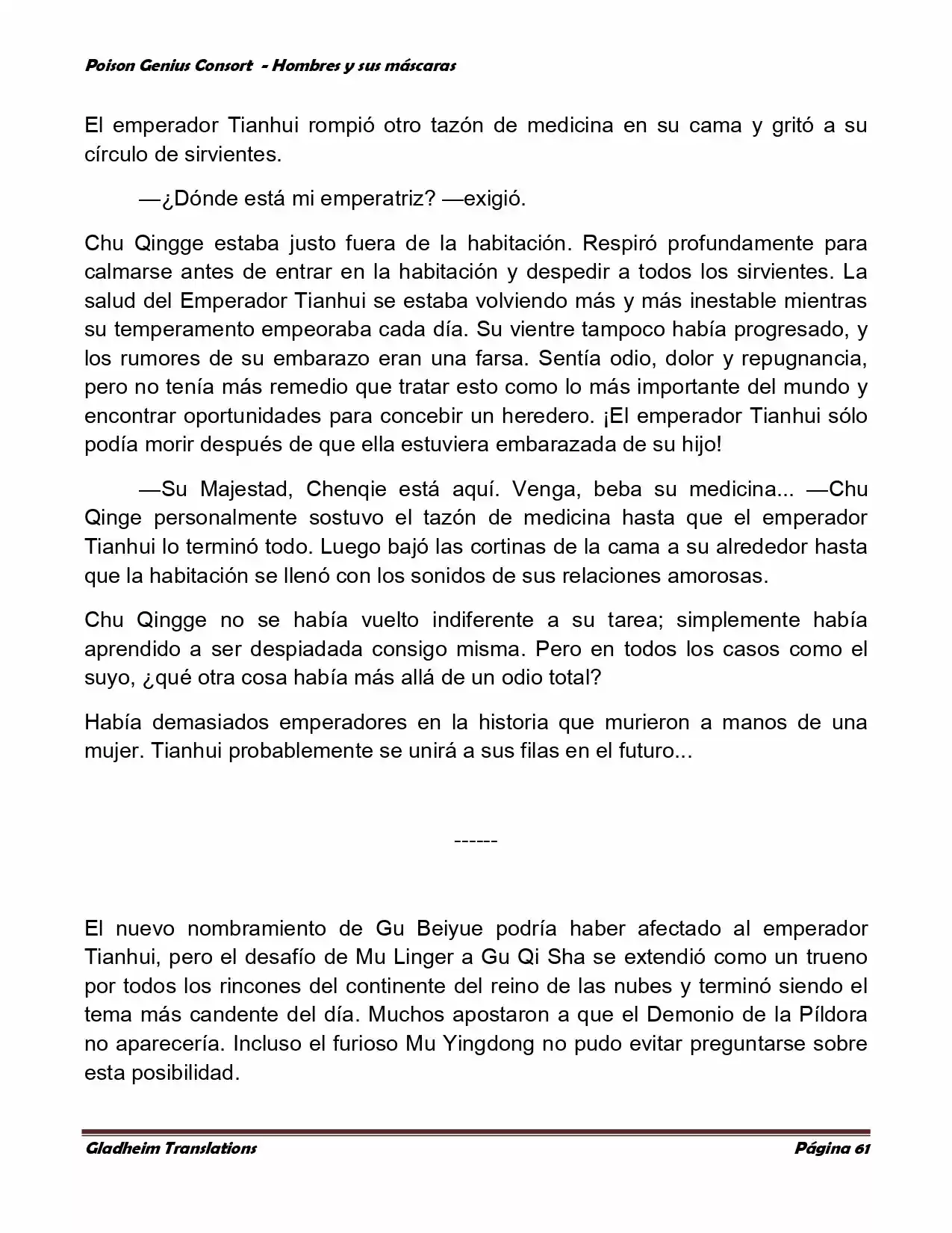 Poison Genious Consort (Novela) - Capítulo 365 - Página 61 - LectorTMOo