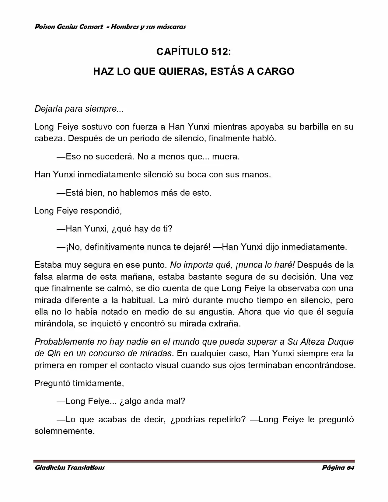 Poison Genious Consort (Novela) - Capítulo 365 - Página 64 - LectorTMOo