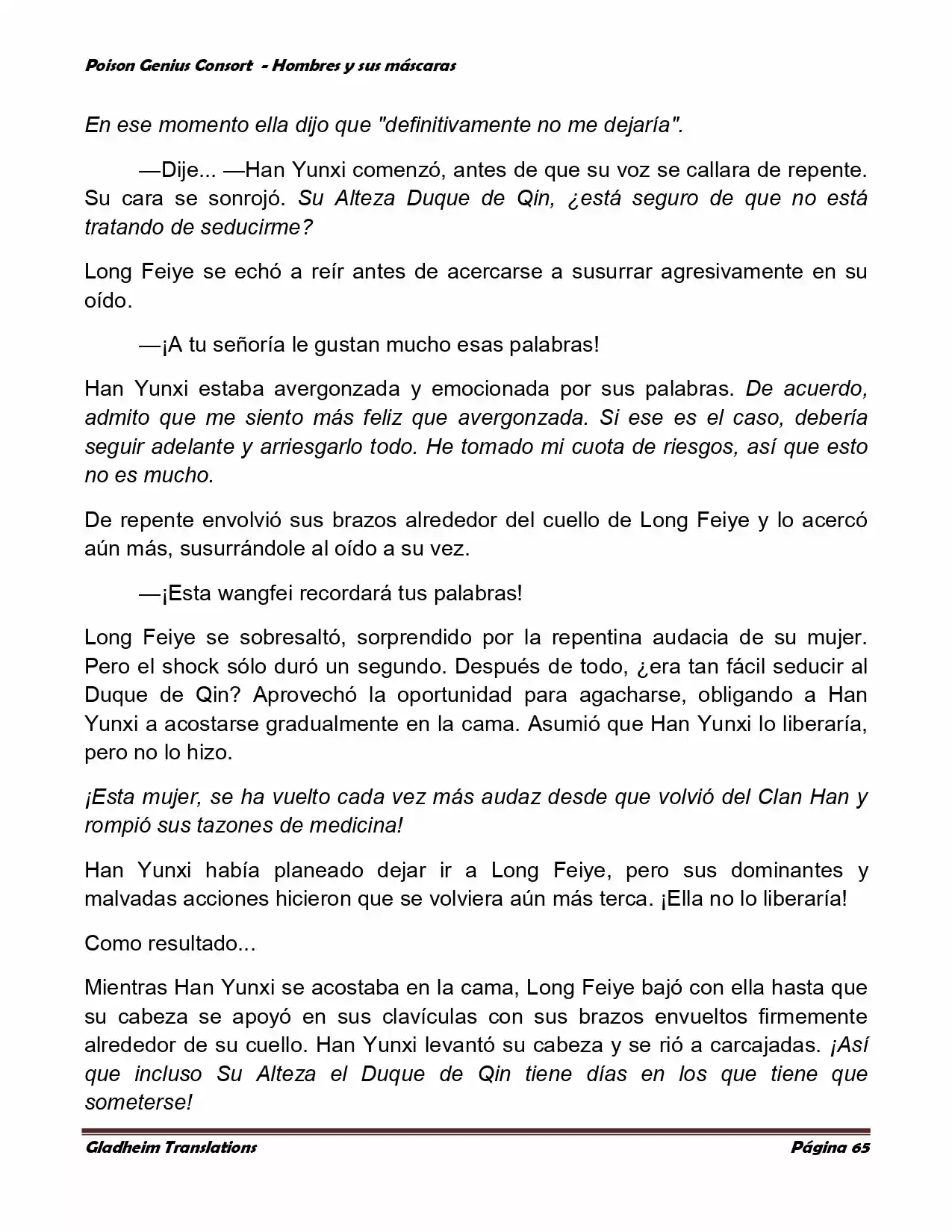 Poison Genious Consort (Novela) - Capítulo 365 - Página 65 - LectorTMOo