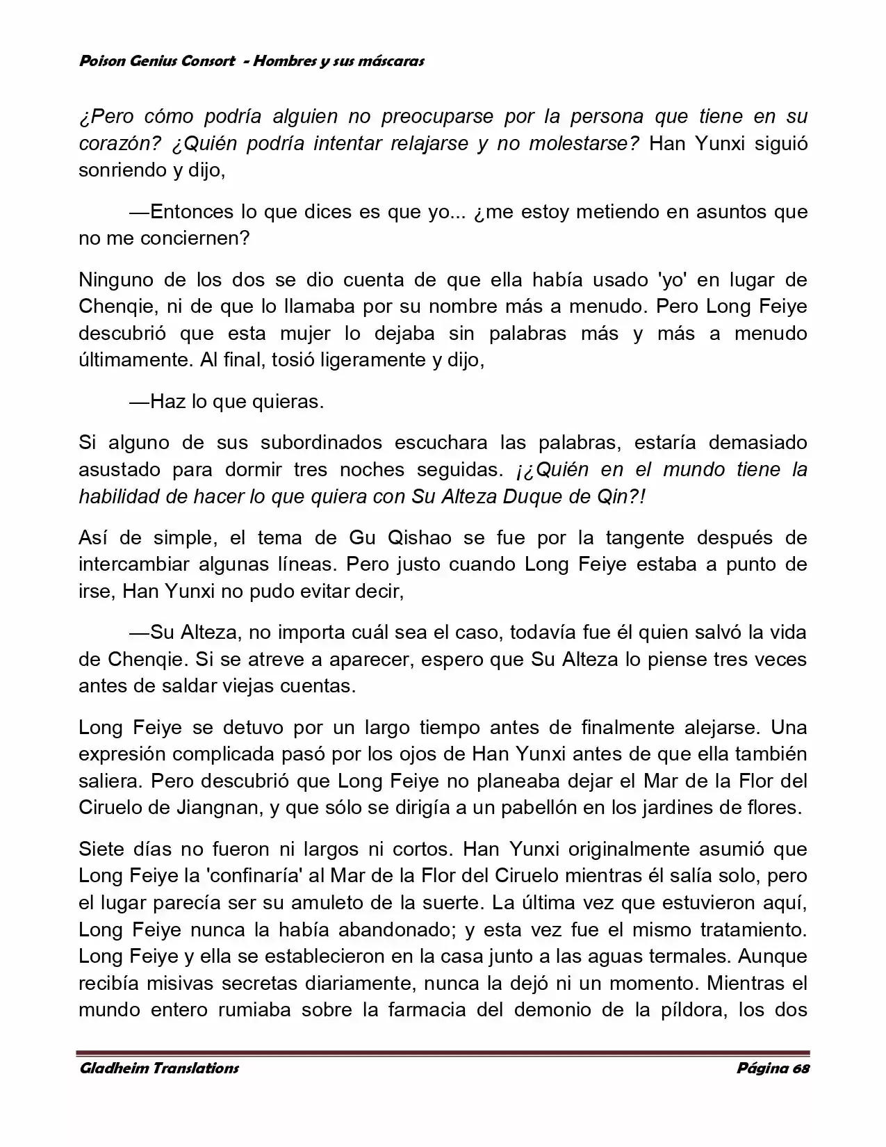 Poison Genious Consort (Novela) - Capítulo 365 - Página 68 - LectorTMOo