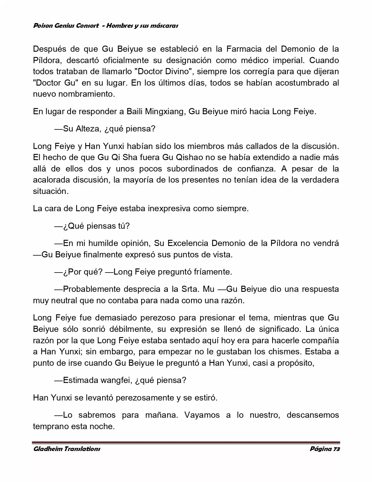 Poison Genious Consort (Novela) - Capítulo 365 - Página 73 - LectorTMOo