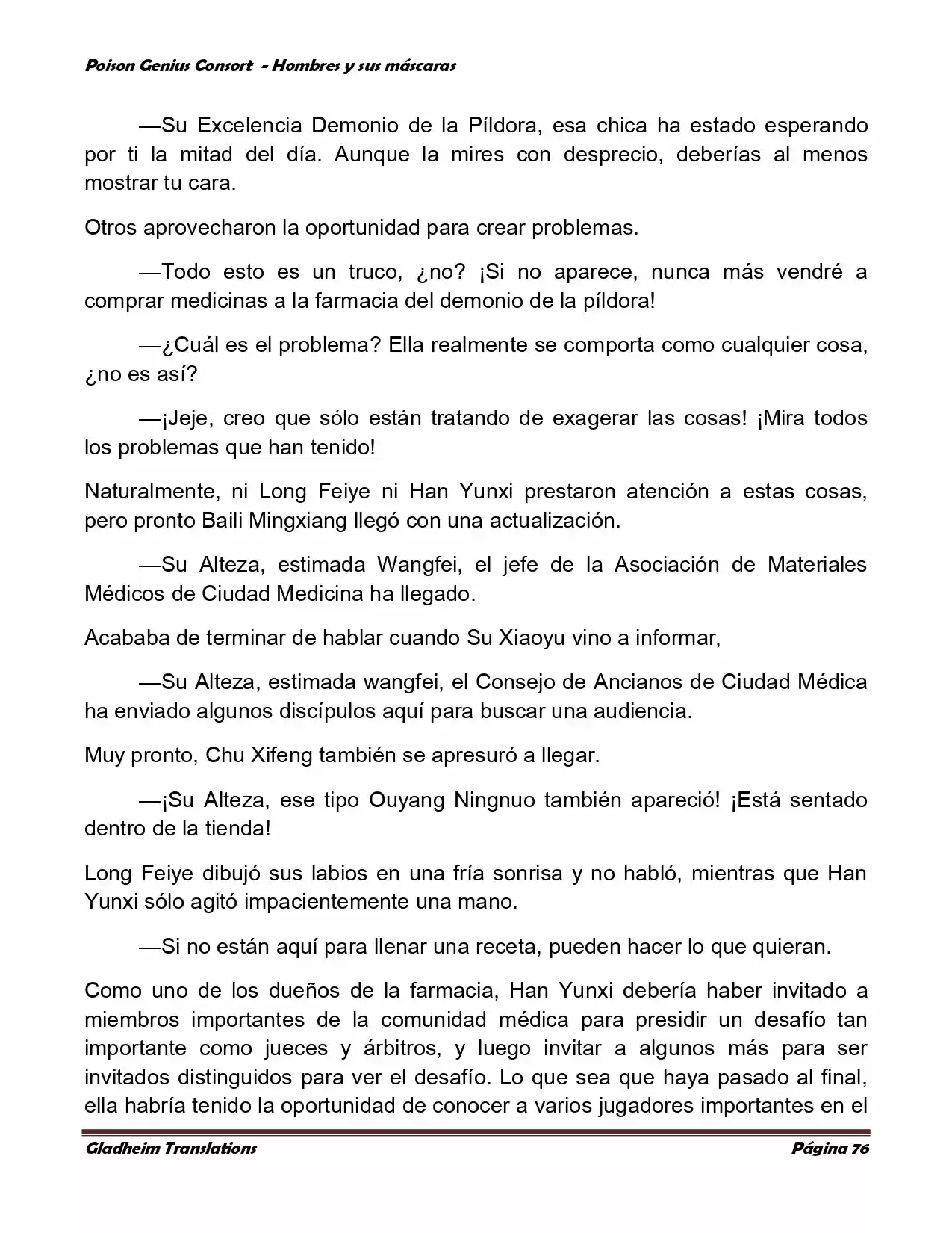 Poison Genious Consort (Novela) - Capítulo 365 - Página 76 - LectorTMOo