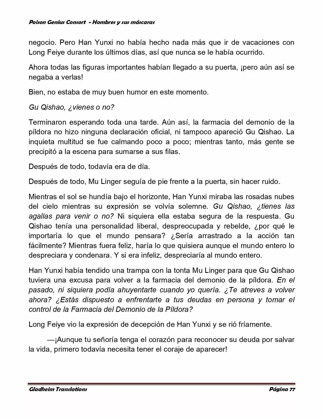 Poison Genious Consort (Novela) - Capítulo 365 - Página 78 - LectorTMOo
