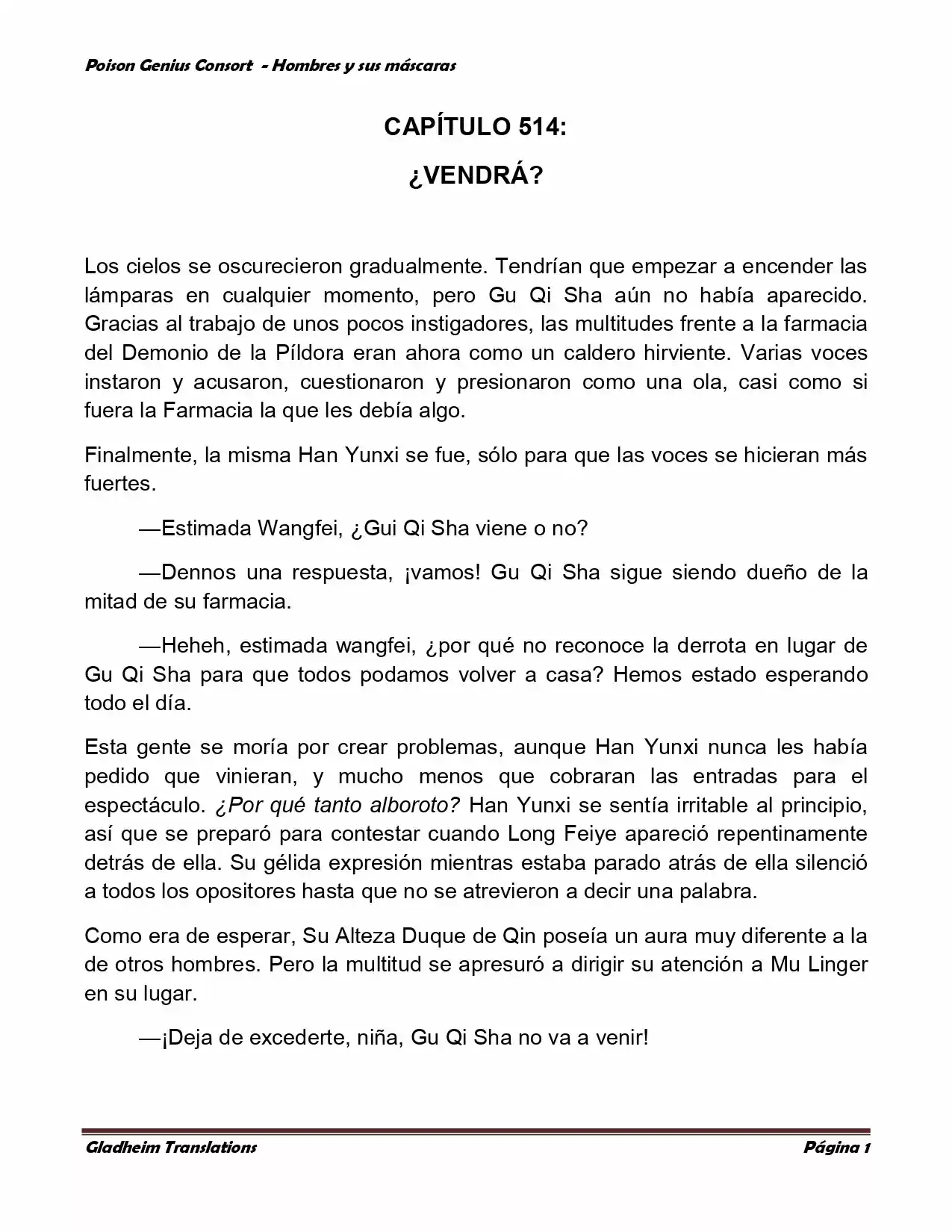 Poison Genious Consort (Novela) - Capítulo 366 - Página 1 - LectorTMOo