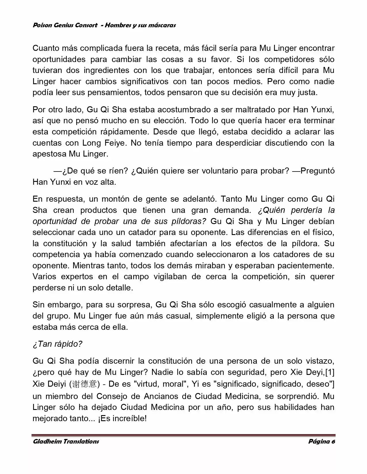 Poison Genious Consort (Novela) - Capítulo 366 - Página 6 - LectorTMOo