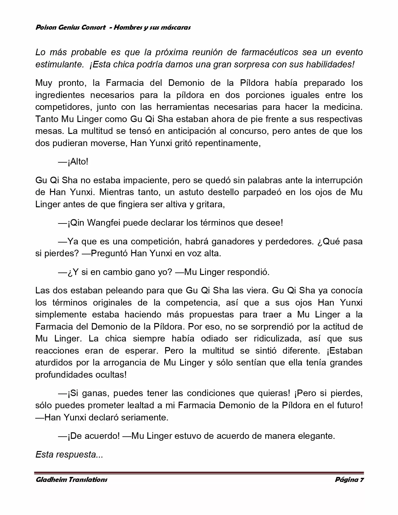 Poison Genious Consort (Novela) - Capítulo 366 - Página 7 - LectorTMOo