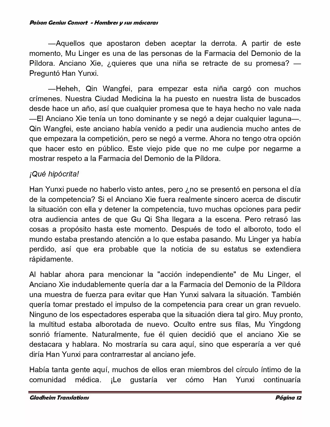 Poison Genious Consort (Novela) - Capítulo 366 - Página 12 - LectorTMOo