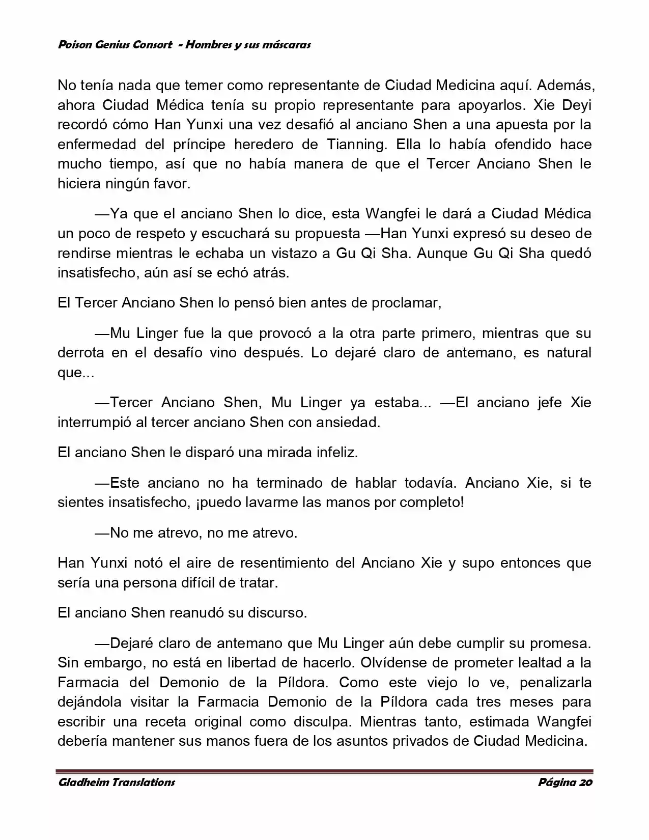 Poison Genious Consort (Novela) - Capítulo 366 - Página 20 - LectorTMOo