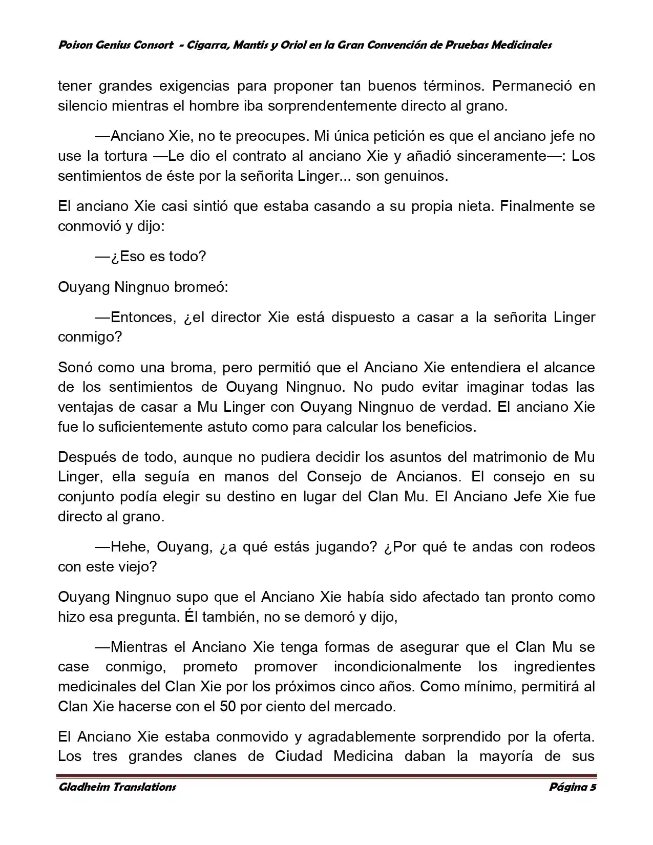 Poison Genious Consort (Novela) - Capítulo 367 - Página 5 - LectorTMOo