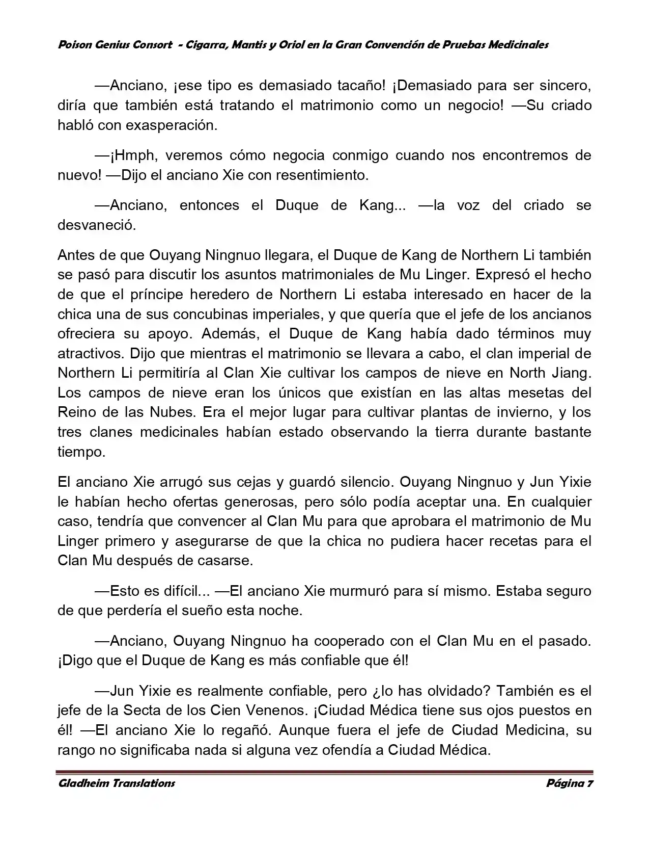 Poison Genious Consort (Novela) - Capítulo 367 - Página 7 - LectorTMOo