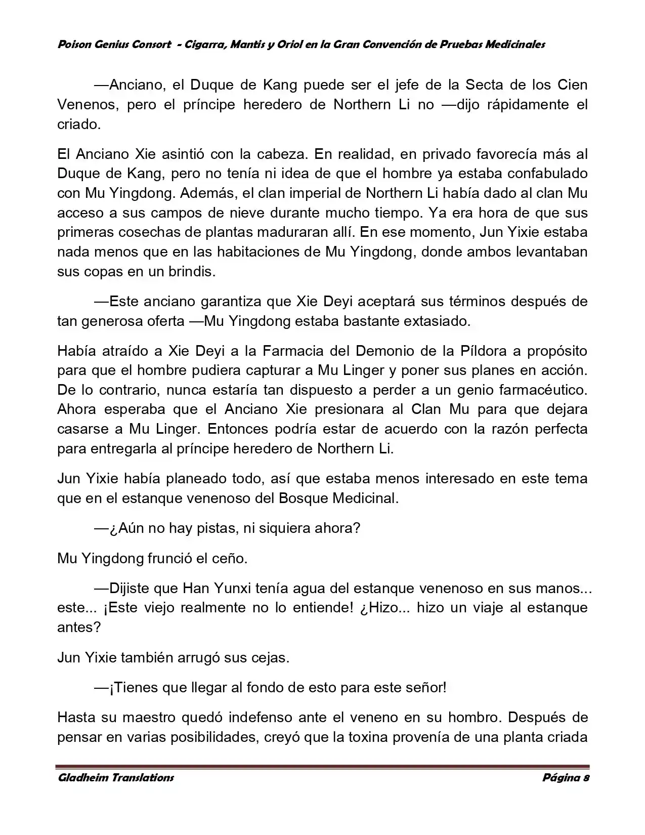 Poison Genious Consort (Novela) - Capítulo 367 - Página 8 - LectorTMOo