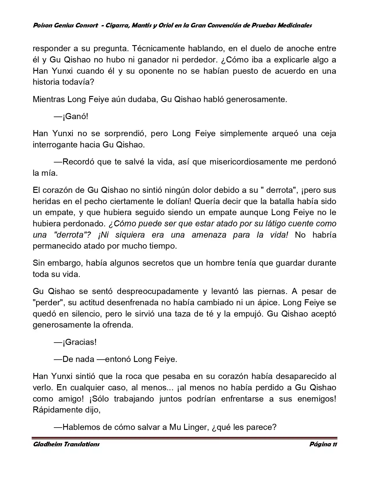 Poison Genious Consort (Novela) - Capítulo 367 - Página 11 - LectorTMOo
