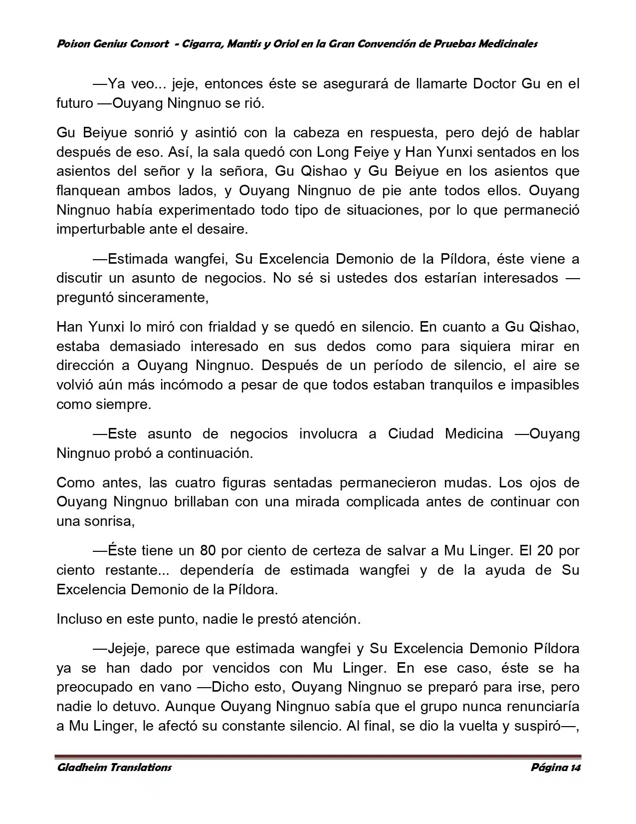 Poison Genious Consort (Novela) - Capítulo 367 - Página 14 - LectorTMOo