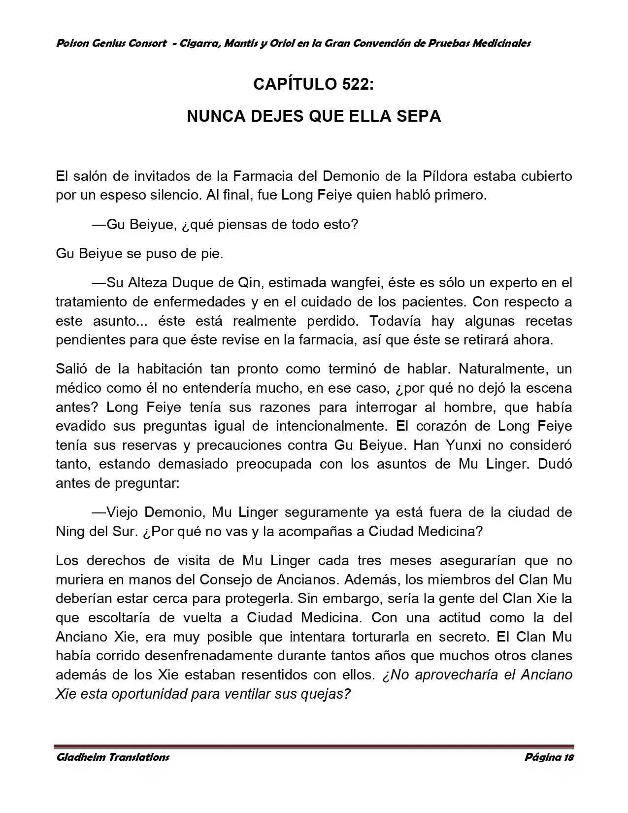 Poison Genious Consort (Novela) - Capítulo 367 - Página 18 - LectorTMOo