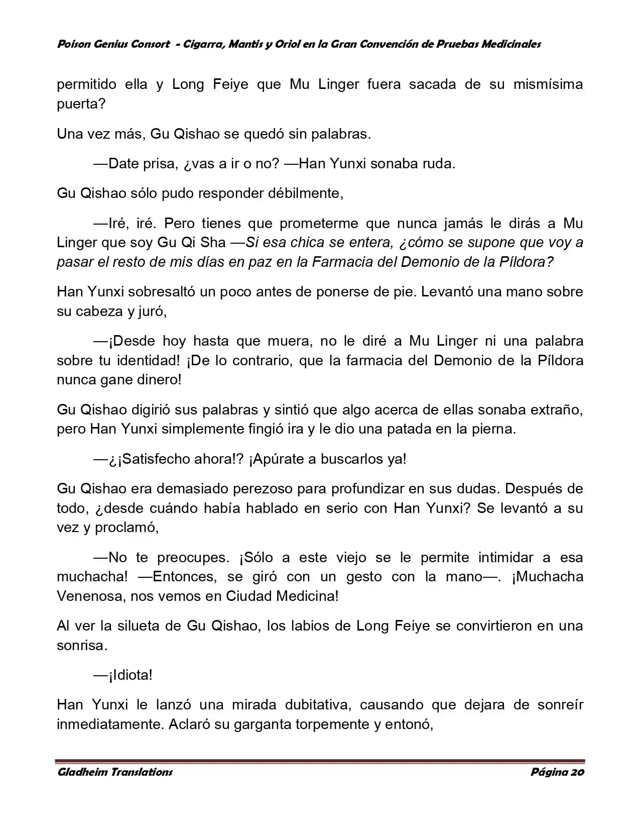 Poison Genious Consort (Novela) - Capítulo 367 - Página 20 - LectorTMOo