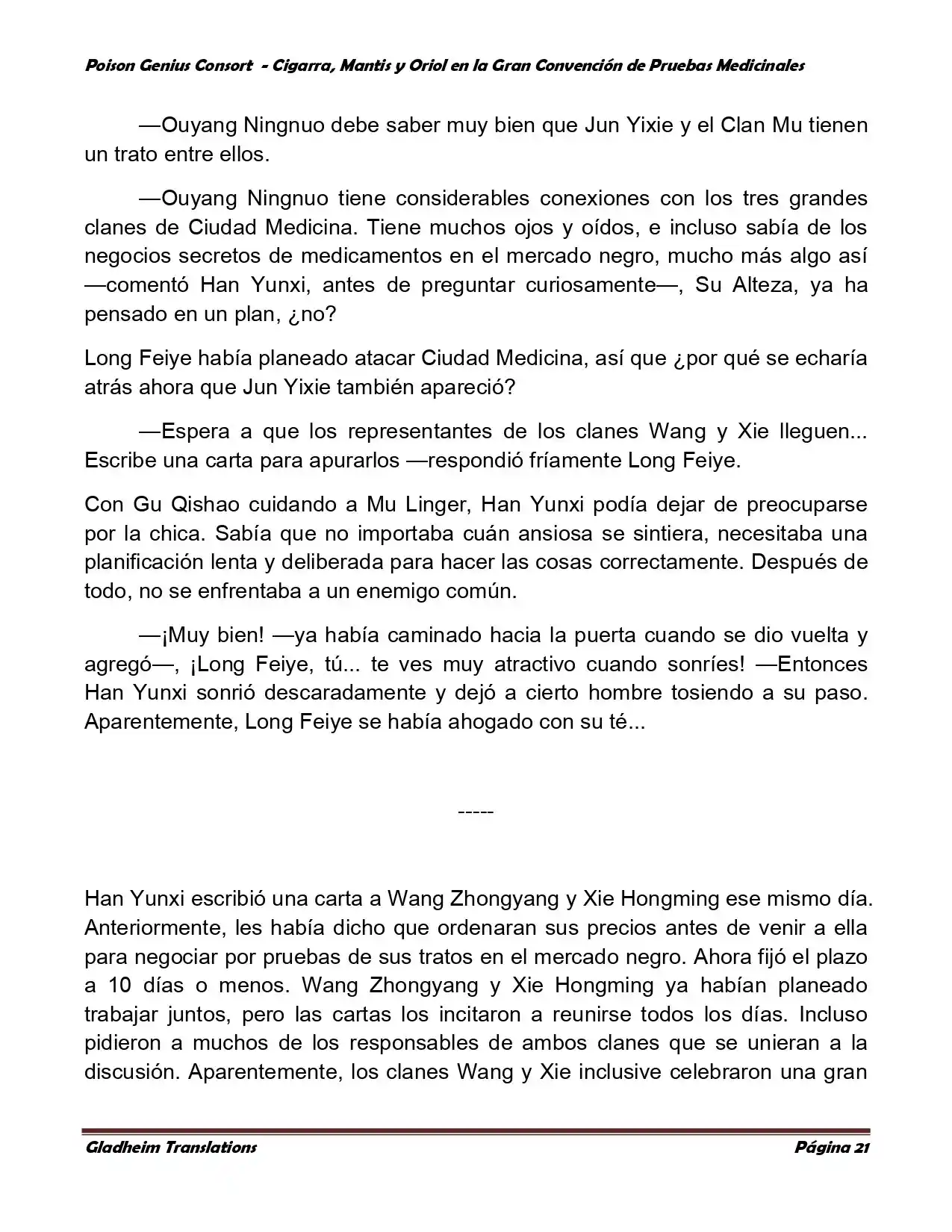 Poison Genious Consort (Novela) - Capítulo 367 - Página 21 - LectorTMOo