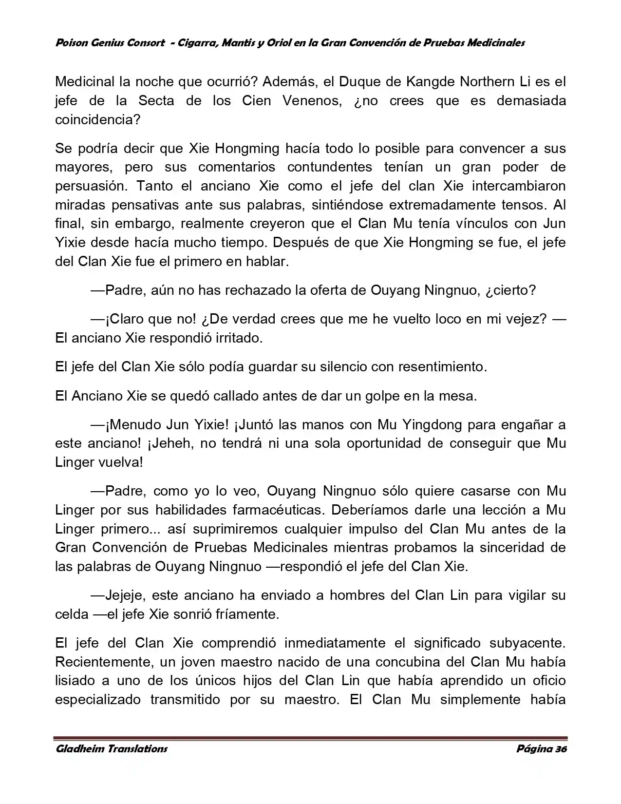 Poison Genious Consort (Novela) - Capítulo 367 - Página 36 - LectorTMOo