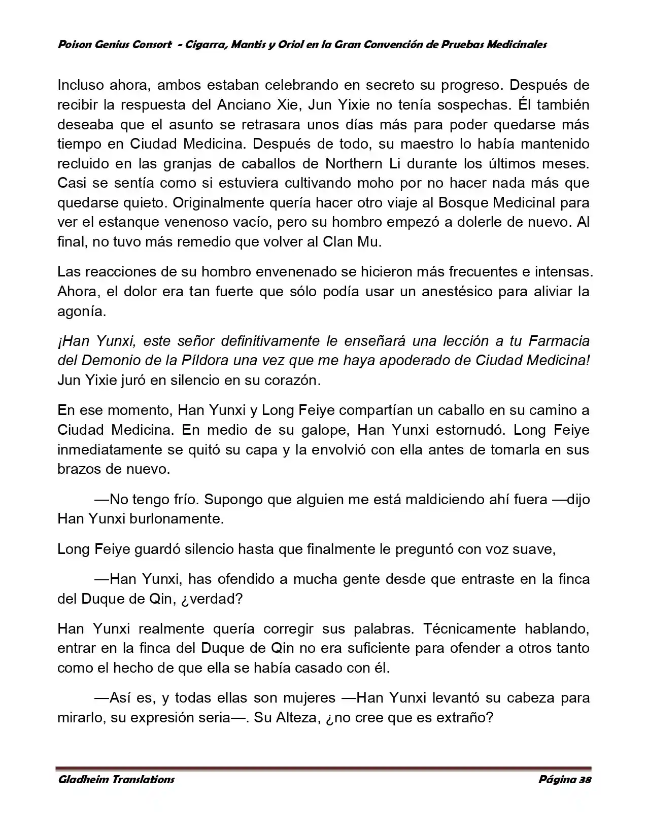 Poison Genious Consort (Novela) - Capítulo 367 - Página 38 - LectorTMOo
