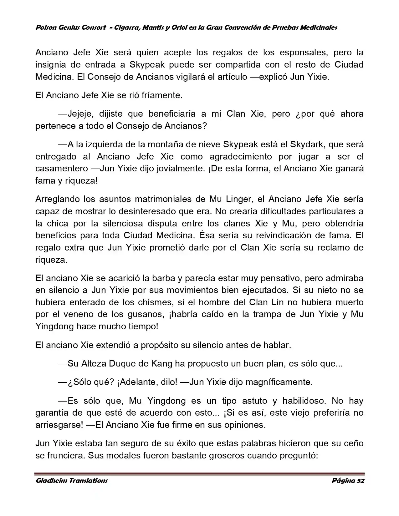 Poison Genious Consort (Novela) - Capítulo 367 - Página 52 - LectorTMOo