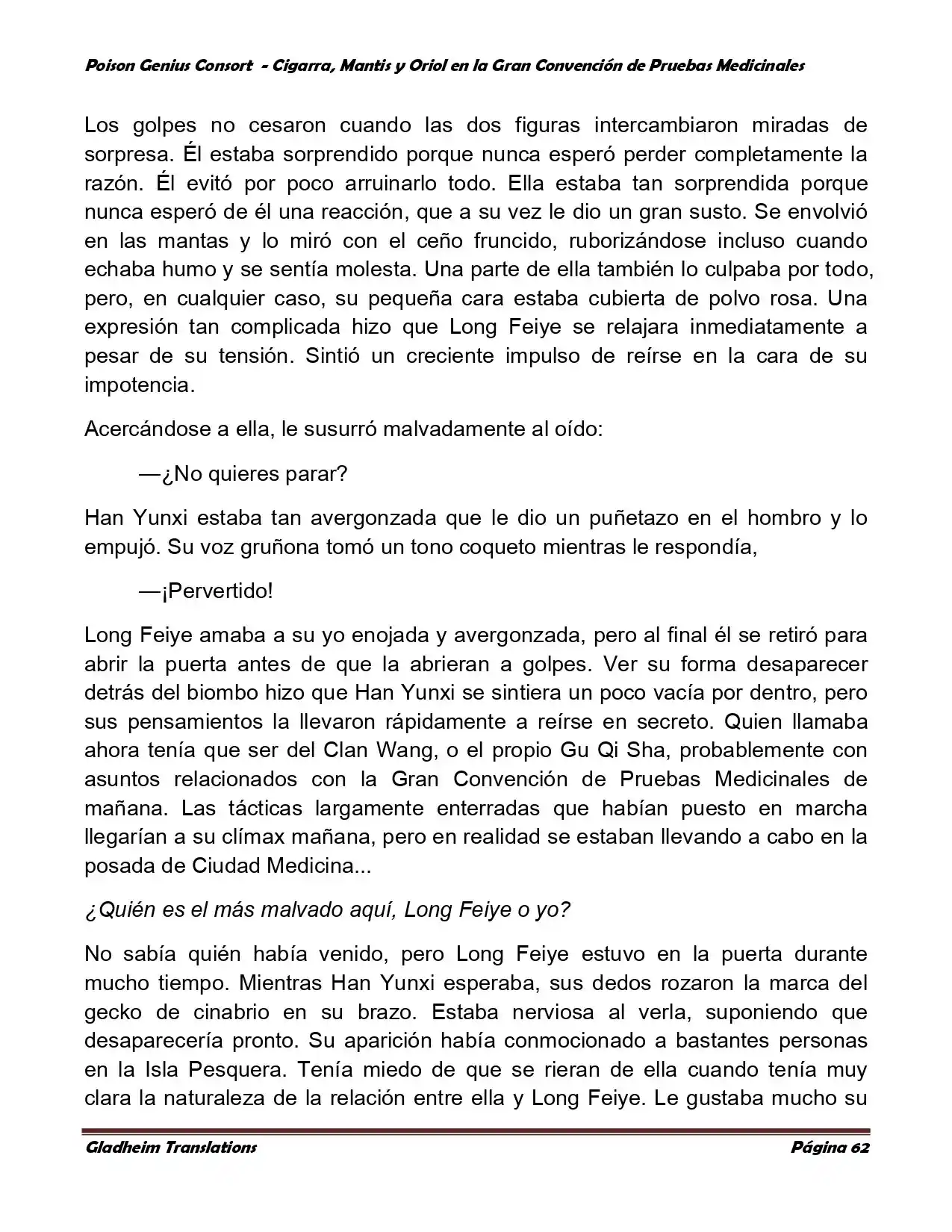 Poison Genious Consort (Novela) - Capítulo 367 - Página 62 - LectorTMOo