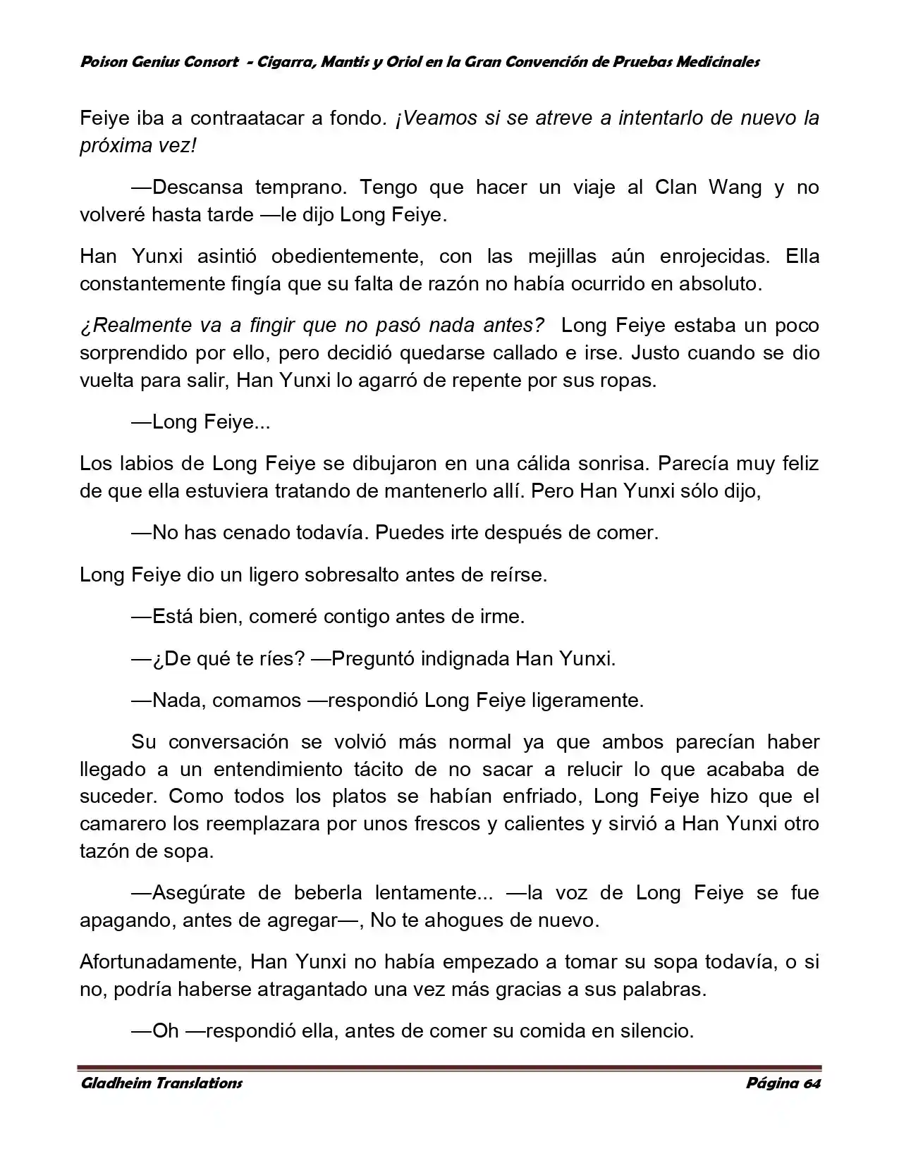 Poison Genious Consort (Novela) - Capítulo 367 - Página 64 - LectorTMOo