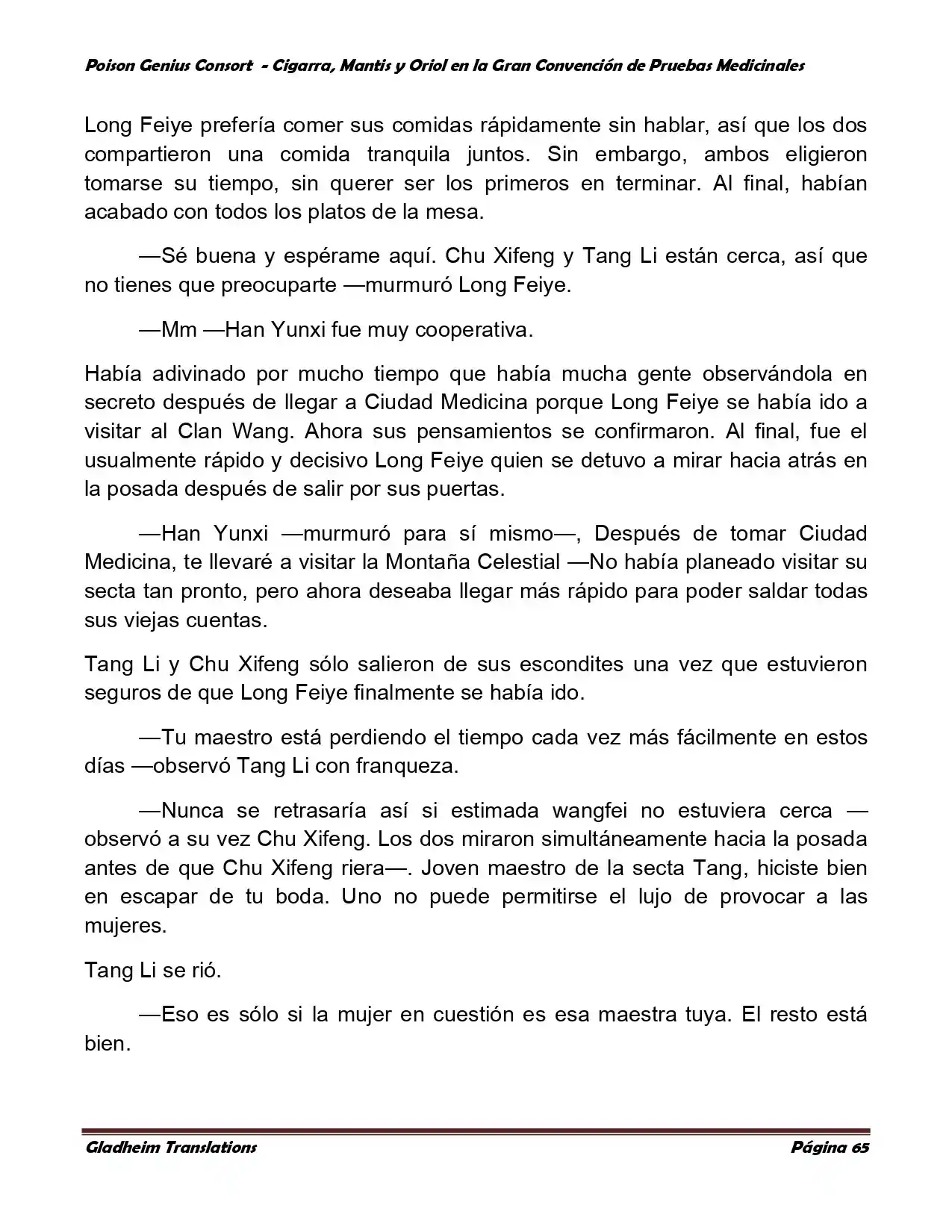 Poison Genious Consort (Novela) - Capítulo 367 - Página 65 - LectorTMOo